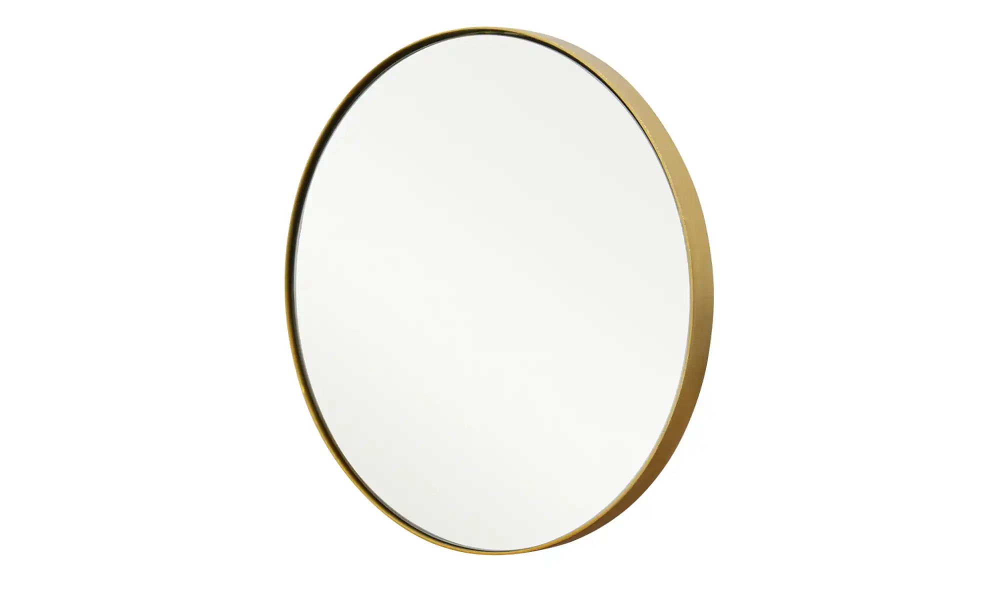 Spiegel  Pannone ¦ gold ¦ Metall ¦ Maße (cm): T: 1.9  Ø: 30 Garderoben & Kl günstig online kaufen