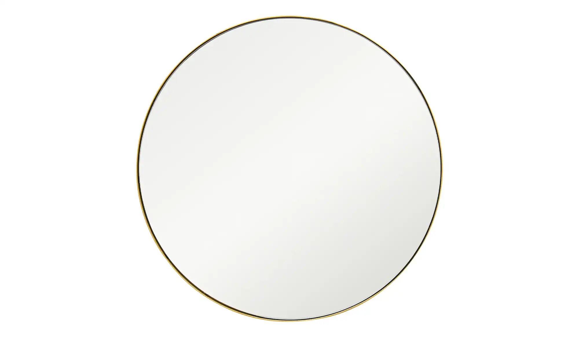 Spiegel  Pannone ¦ gold ¦ Metall,Glas ¦ Maße (cm): T: 2.2  Ø: 40 Garderoben günstig online kaufen