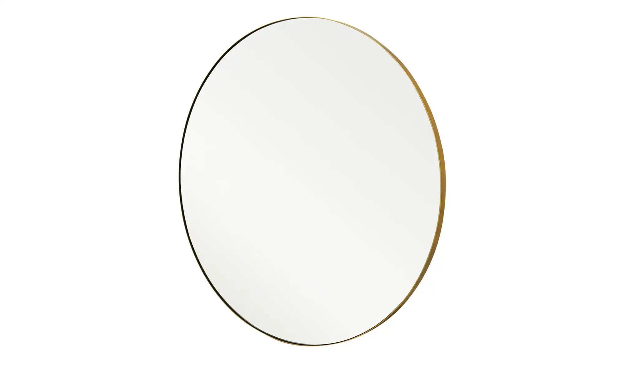 Spiegel  Pannone ¦ gold ¦ Metall,Glas ¦ Maße (cm): T: 2.2  Ø: 70 Garderoben günstig online kaufen
