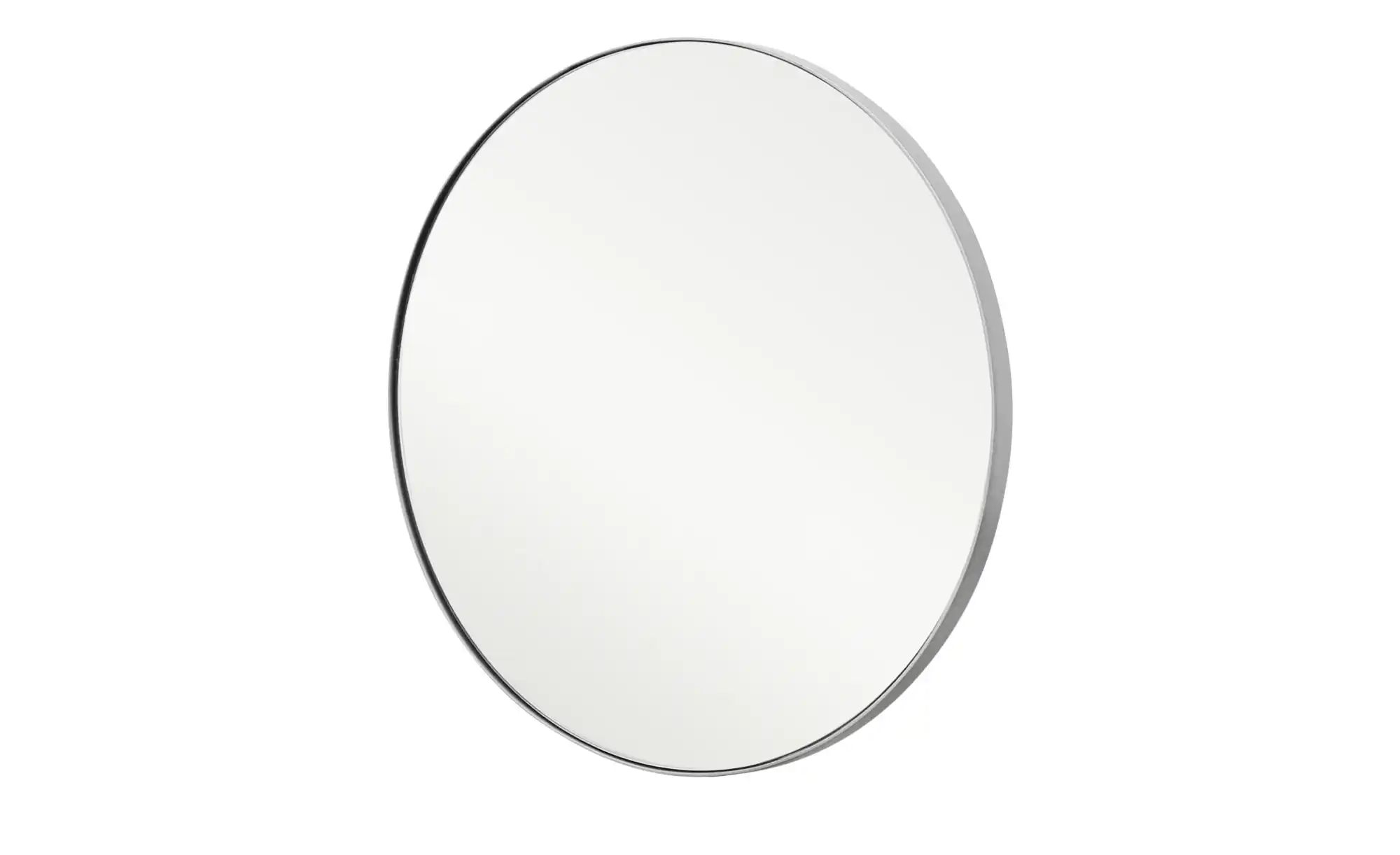 Spiegel  Pannone ¦ silber ¦ Metall,Glas ¦ Maße (cm): T: 2.2  Ø: 40 Garderob günstig online kaufen