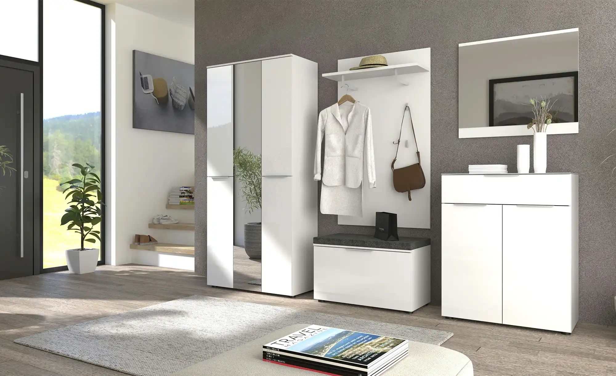 Spiegel  Vitreo Neo ¦ weiß ¦ Holzwerkstoff,Glas ¦ Maße (cm): B: 80 H: 70 T: günstig online kaufen