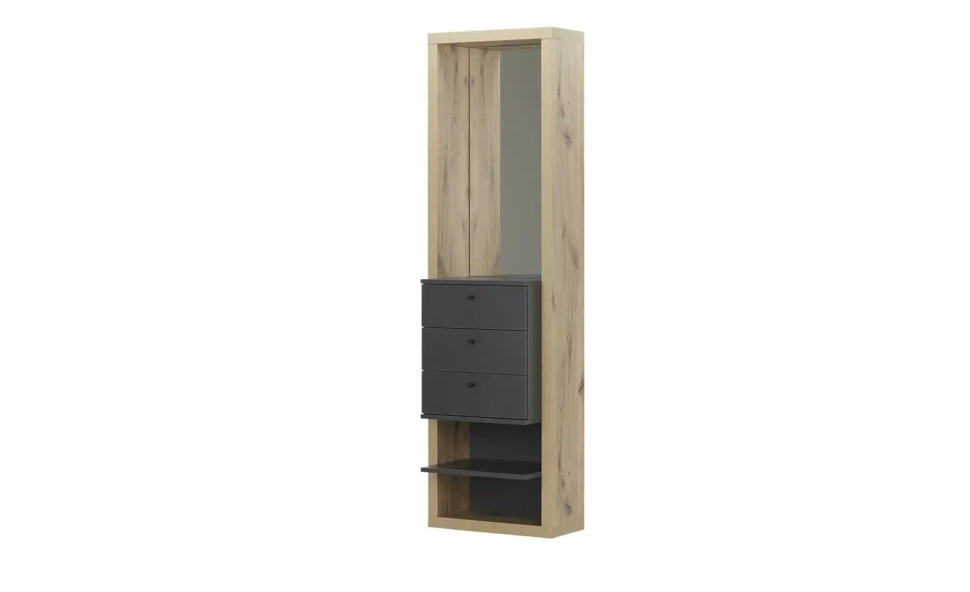 Hängegarderobe  Varone ¦ holzfarben ¦ Maße (cm): B: 51 H: 178 T: 35.0 Schrä günstig online kaufen
