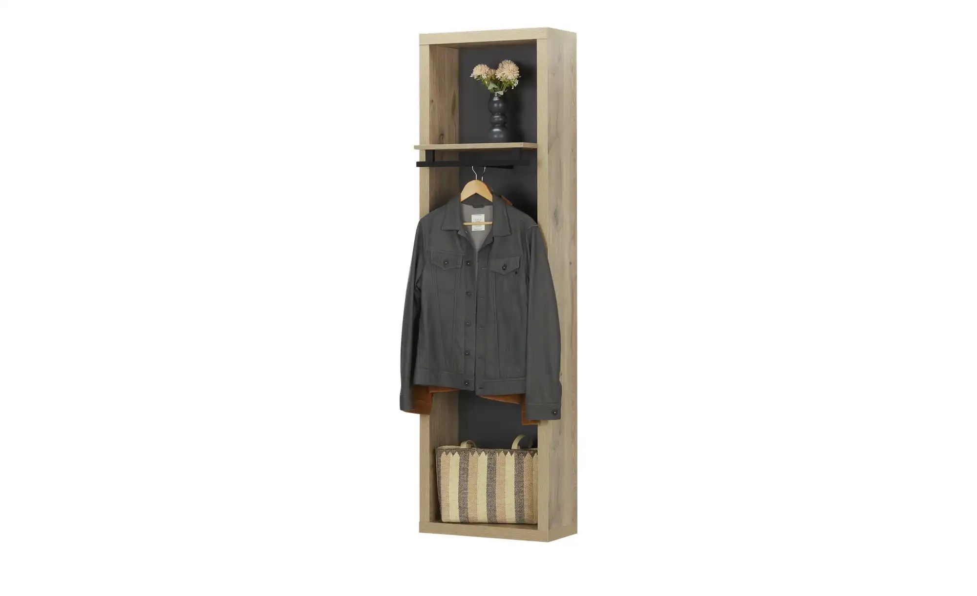 Hängegarderobe  Varone ¦ holzfarben ¦ Maße (cm): B: 51 H: 178 T: 35.0 Schrä günstig online kaufen