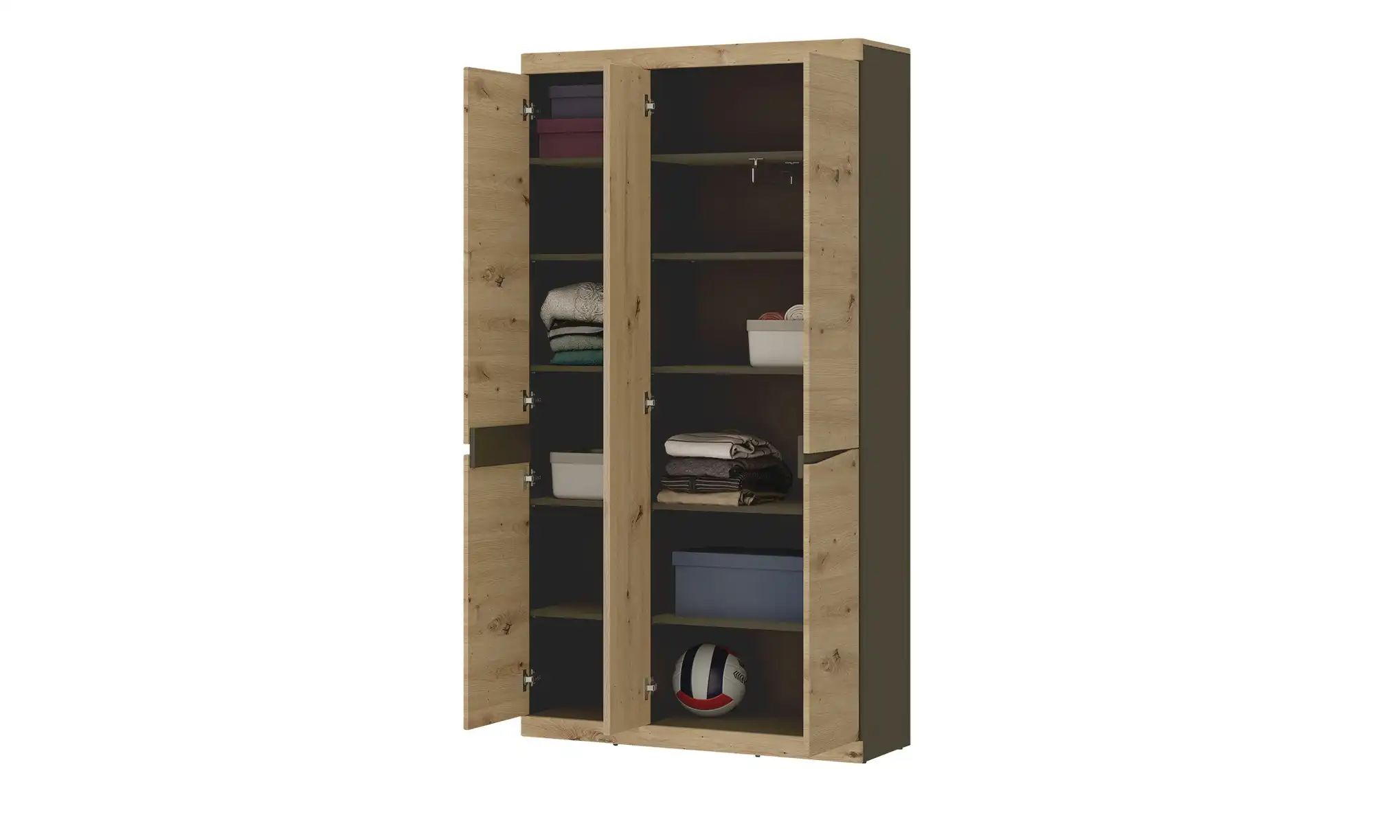 Garderobenschrank  Turino Neo ¦ holzfarben ¦ Maße (cm): B: 103 H: 196,5 T: günstig online kaufen