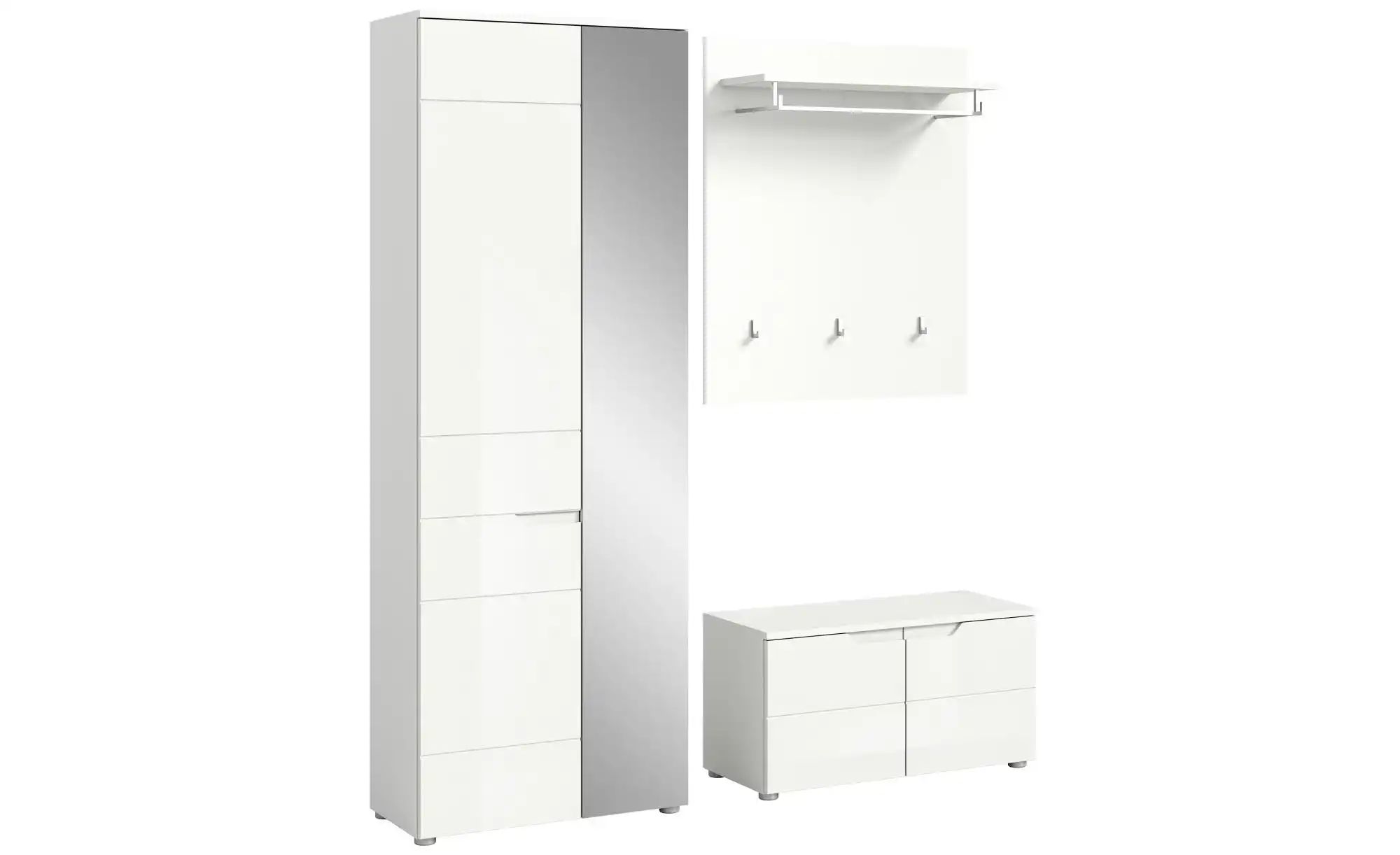 Garderobenkombination   ¦ weiß ¦ Maße (cm): B: 163 H: 193 Garderoben & Klei günstig online kaufen
