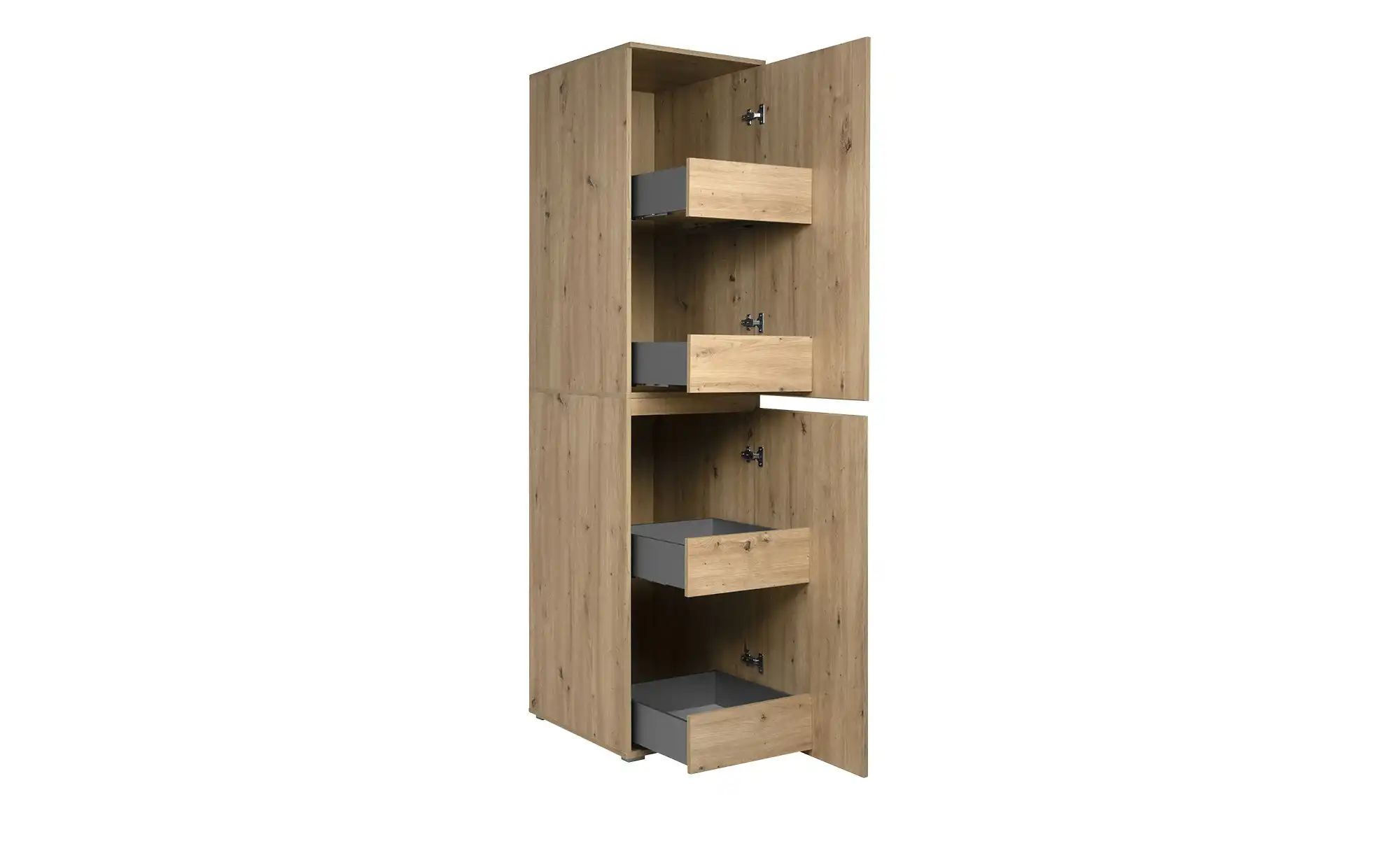 Thumbnail - smart Mehrzweckschrank  BEN ¦ holzfarben ¦ Maße (cm): B: 50 H: 210 T: 60.0 Schränke > Kleiderschränke > Drehtürenschränk...