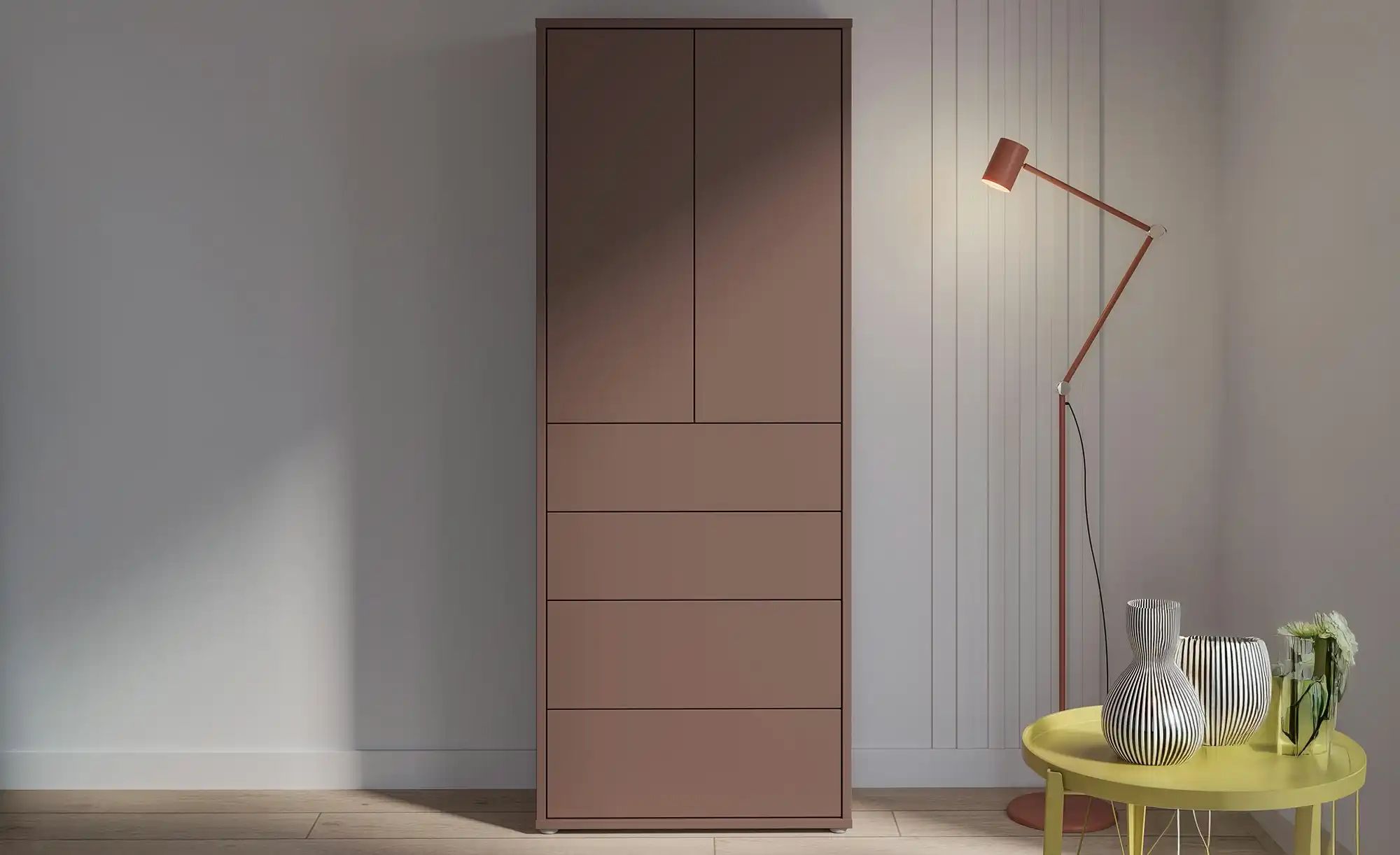 Thumbnail - Mehrzweckschrank  Bolognano ¦ rot ¦ Maße (cm): B: 74,5 H: 191,9 T: 34.9 Schränke > Mehr Schränke > Mehrzweckschränke - H...