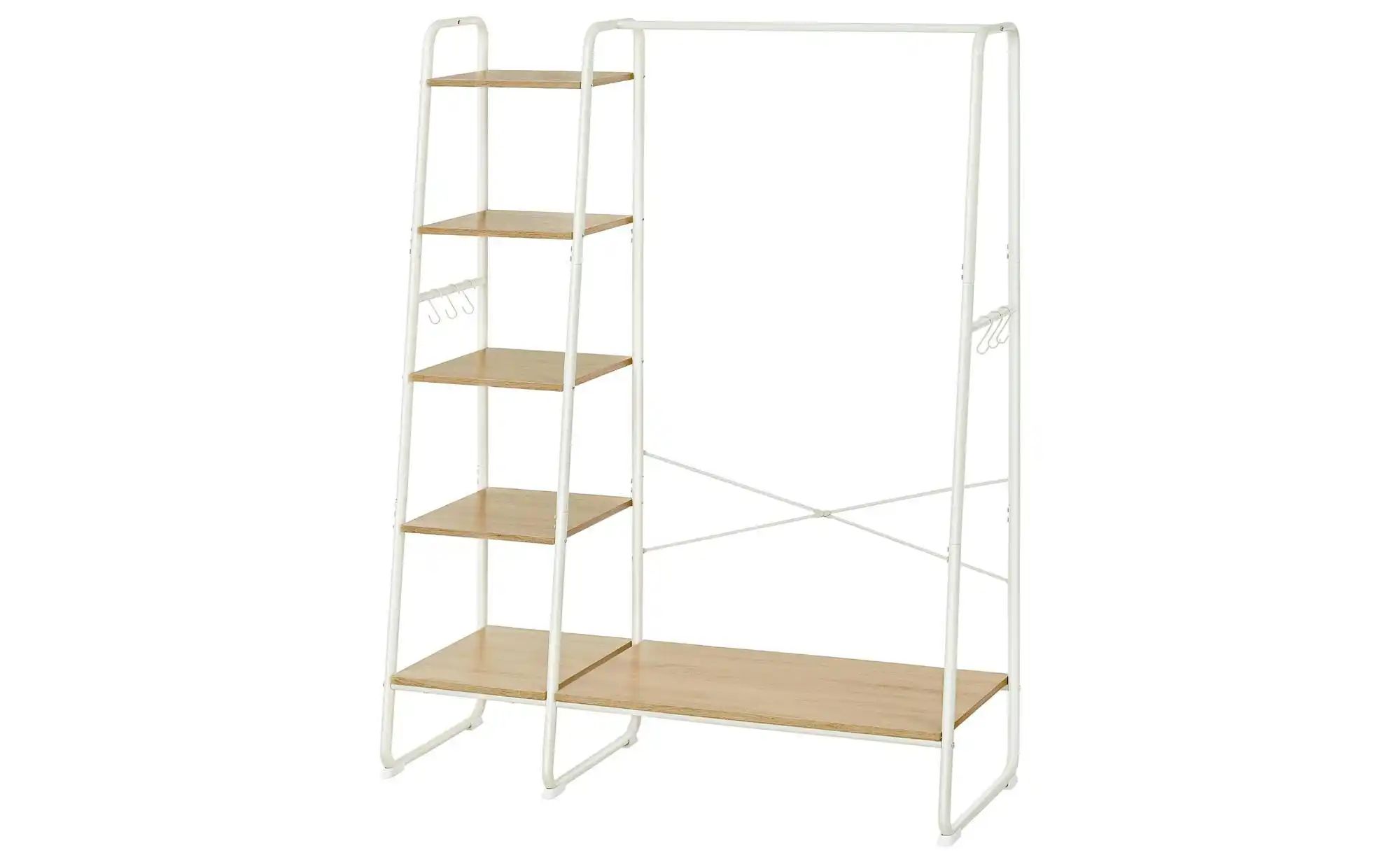 Garderobenständer   ¦ weiß ¦ Holzwerkstoff,Metall ¦ Maße (cm): B: 120 H: 16 günstig online kaufen