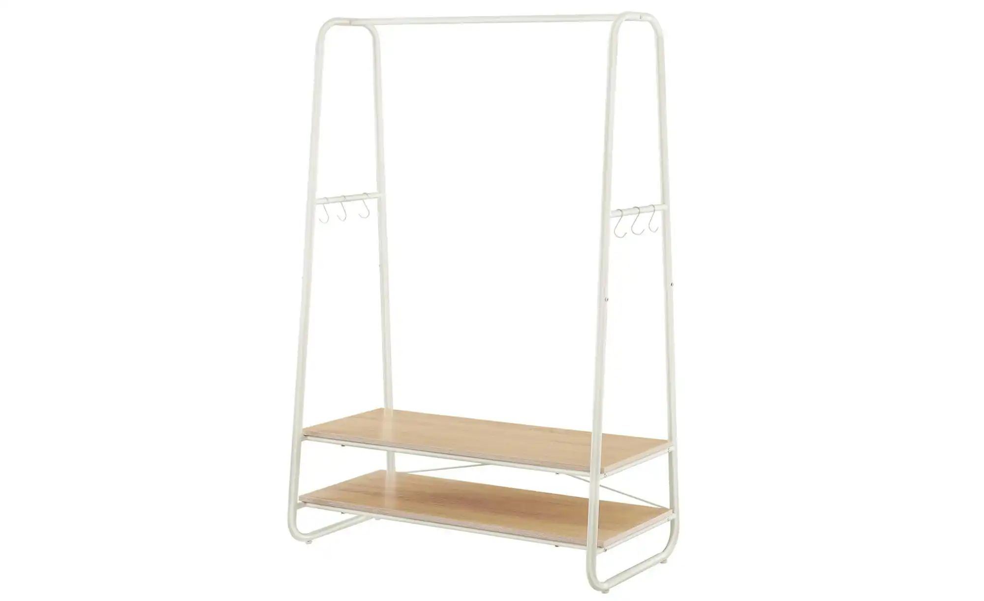 Garderobenständer   ¦ weiß ¦ Holzwerkstoff,Metall ¦ Maße (cm): B: 100 H: 16 günstig online kaufen