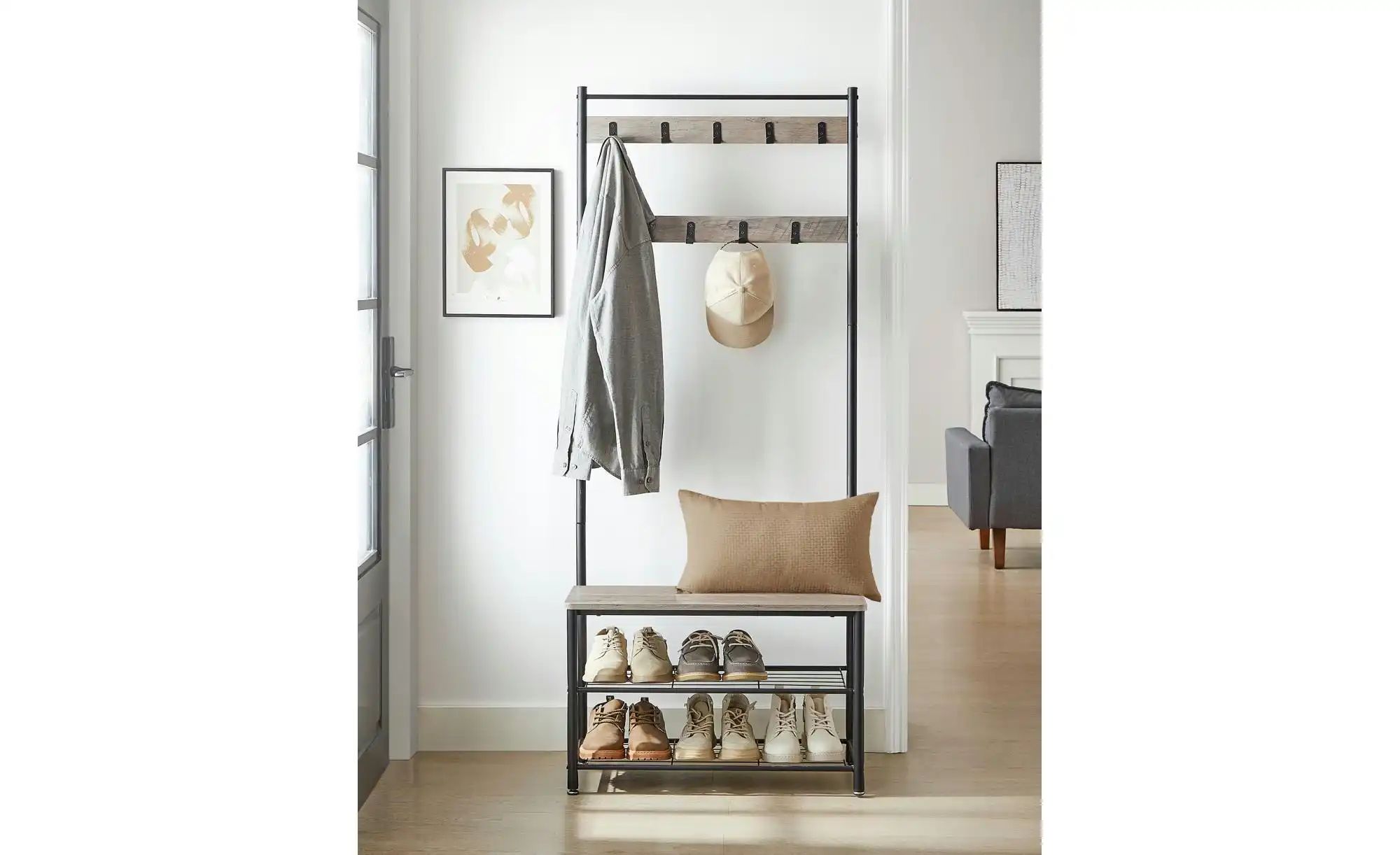 Kompaktgarderobe   ¦ grau ¦ Maße (cm): B: 70 H: 175 Garderoben & Kleidersta günstig online kaufen