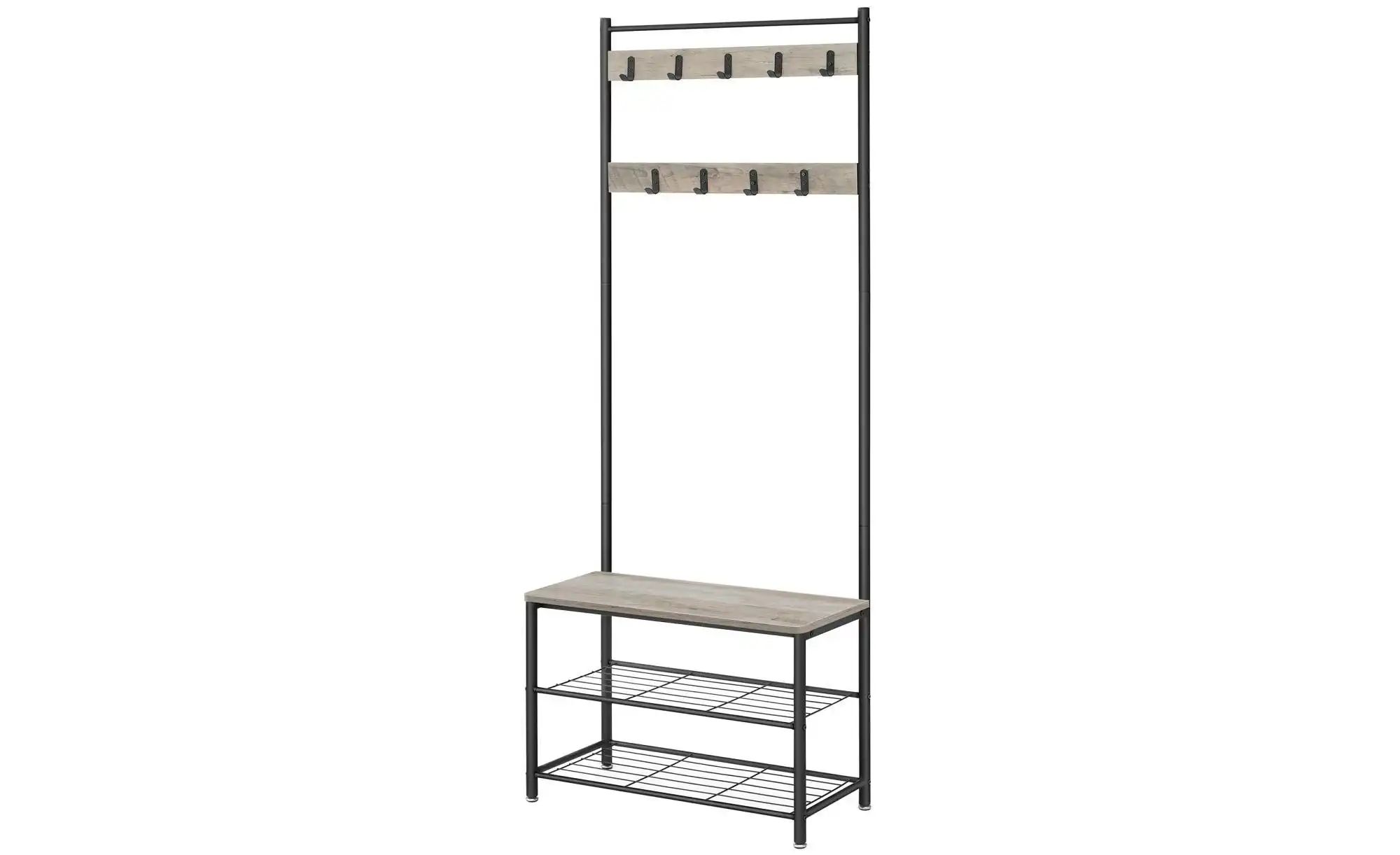 Kompaktgarderobe   ¦ grau ¦ Maße (cm): B: 70 H: 175 Garderoben & Kleidersta günstig online kaufen