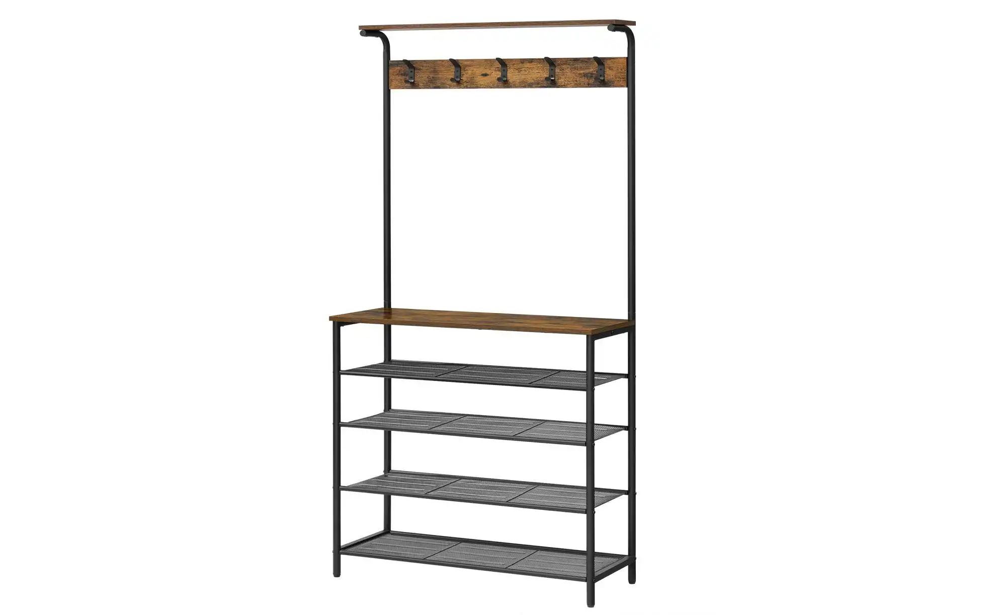 Kompaktgarderobe   ¦ braun ¦ Maße (cm): B: 80 H: 183,5 Garderoben & Kleider günstig online kaufen