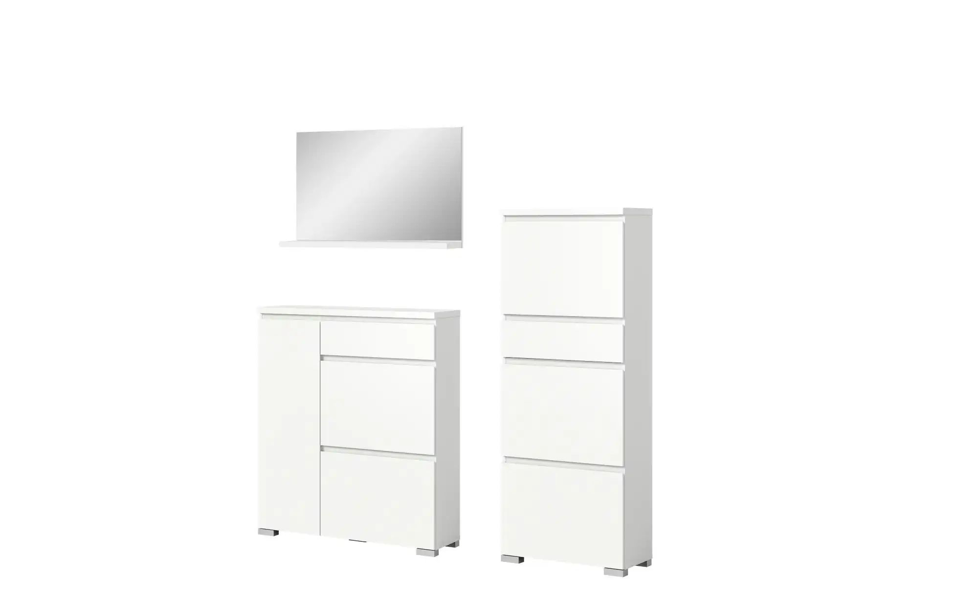 uno Schuhschrank-Set   ¦ weiß ¦ Maße (cm): B: 170 H: 194 Garderoben & Kleid günstig online kaufen