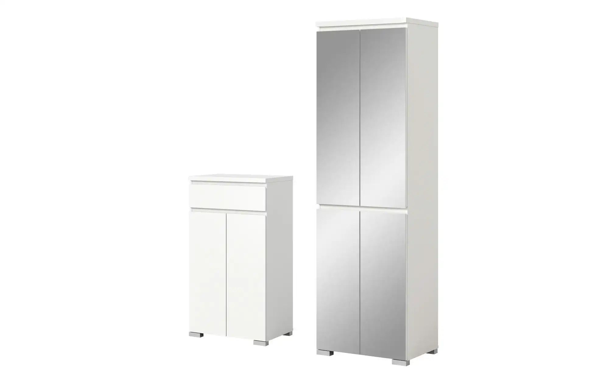 uno Schuhschrank-Set   ¦ weiß ¦ Maße (cm): B: 135 H: 194 Garderoben & Kleid günstig online kaufen