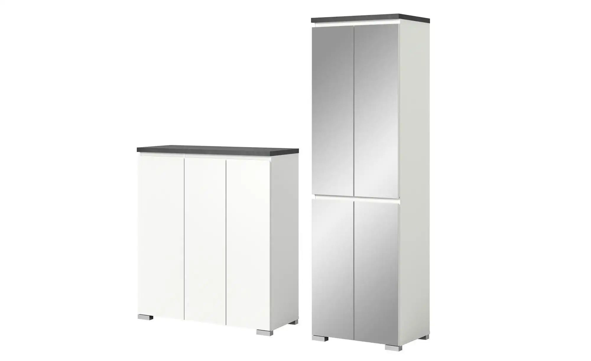 uno Schuhschrank-Set   ¦ weiß ¦ Maße (cm): B: 170 H: 194 Garderoben & Kleid günstig online kaufen