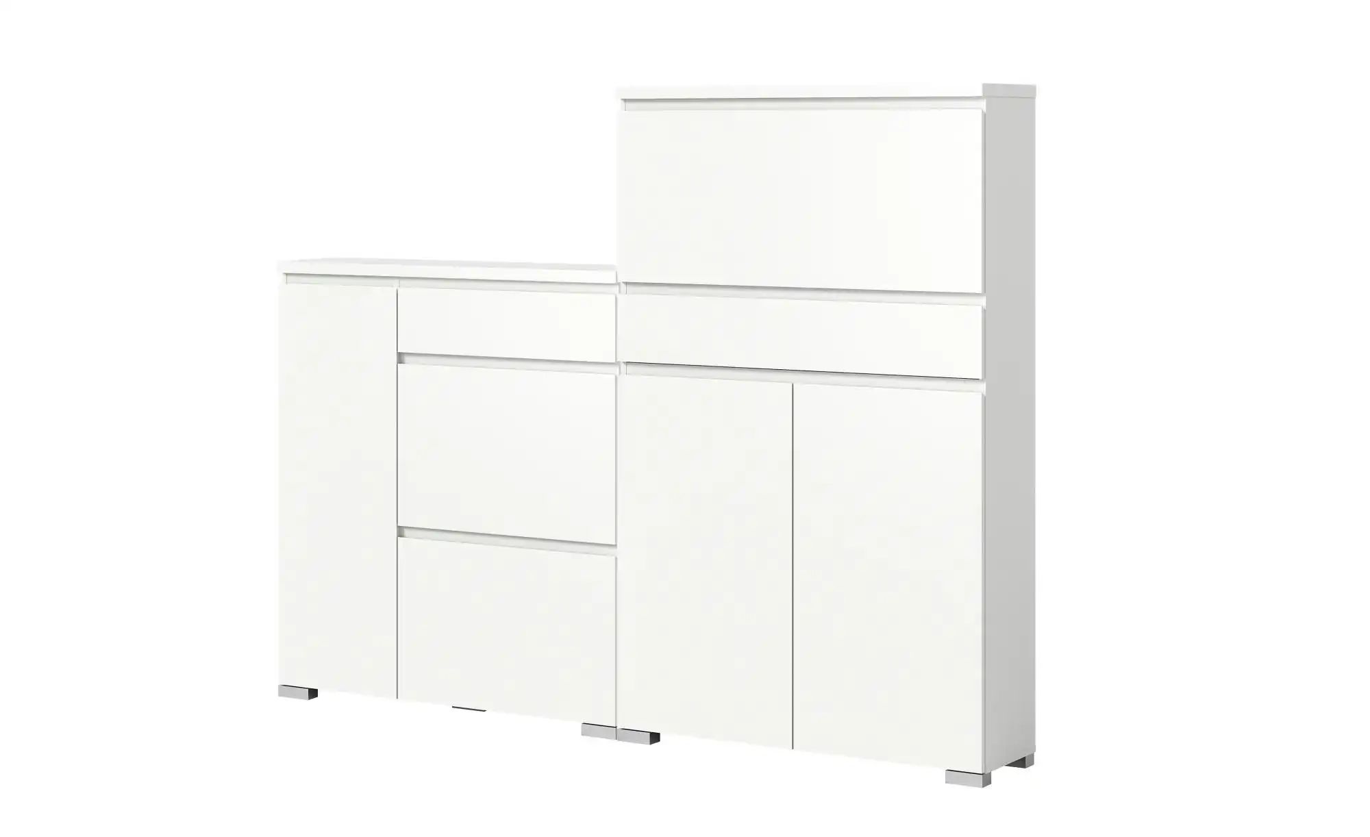 uno Schuhschrank-Set   ¦ weiß ¦ Maße (cm): B: 205 H: 152 Garderoben & Kleid günstig online kaufen