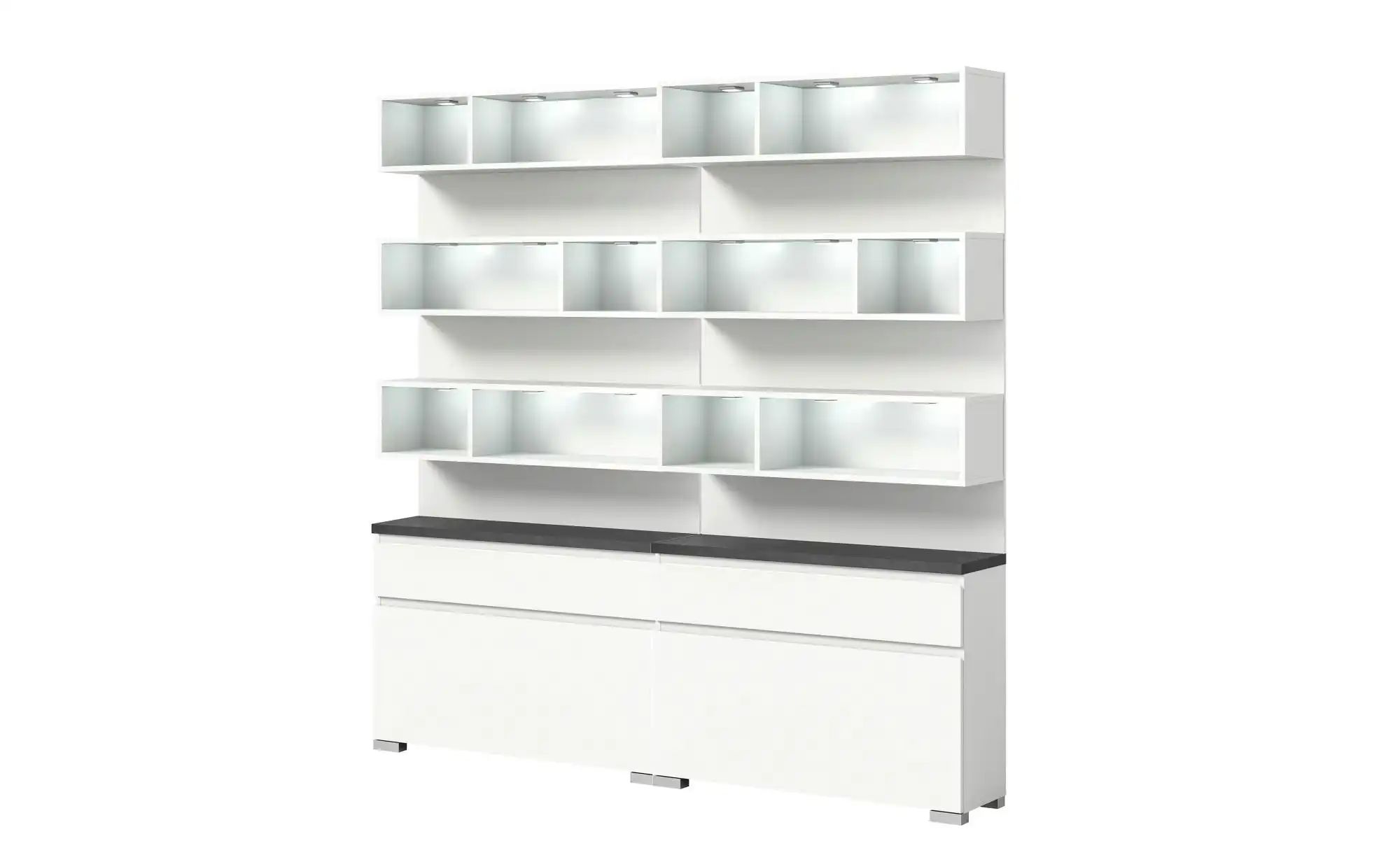 uno Schuhschrank-Set   ¦ weiß ¦ Maße (cm): B: 190 H: 194 Garderoben & Kleid günstig online kaufen