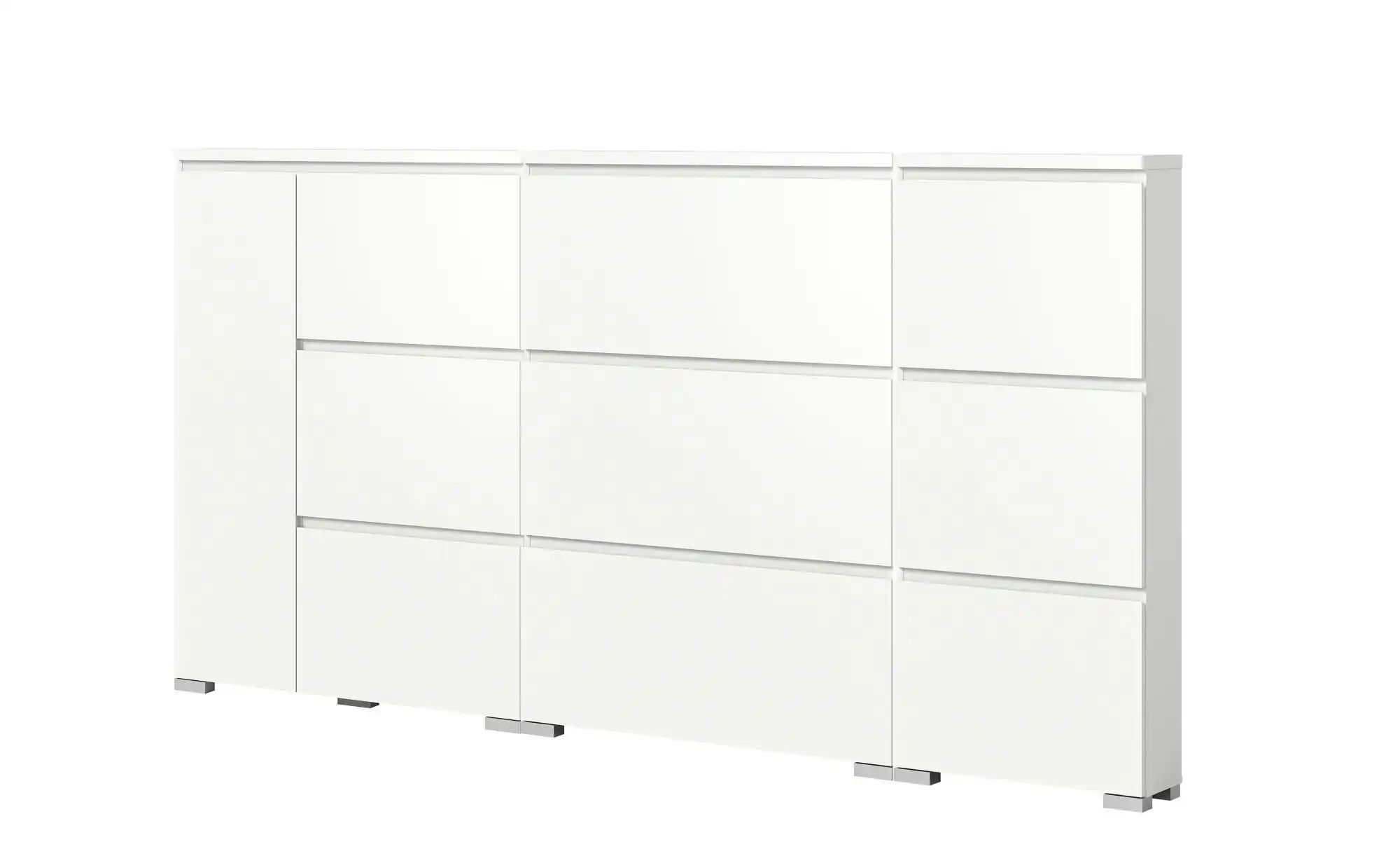 uno Schuhschrank-Set   ¦ weiß ¦ Maße (cm): B: 250 H: 133 Garderoben & Kleid günstig online kaufen