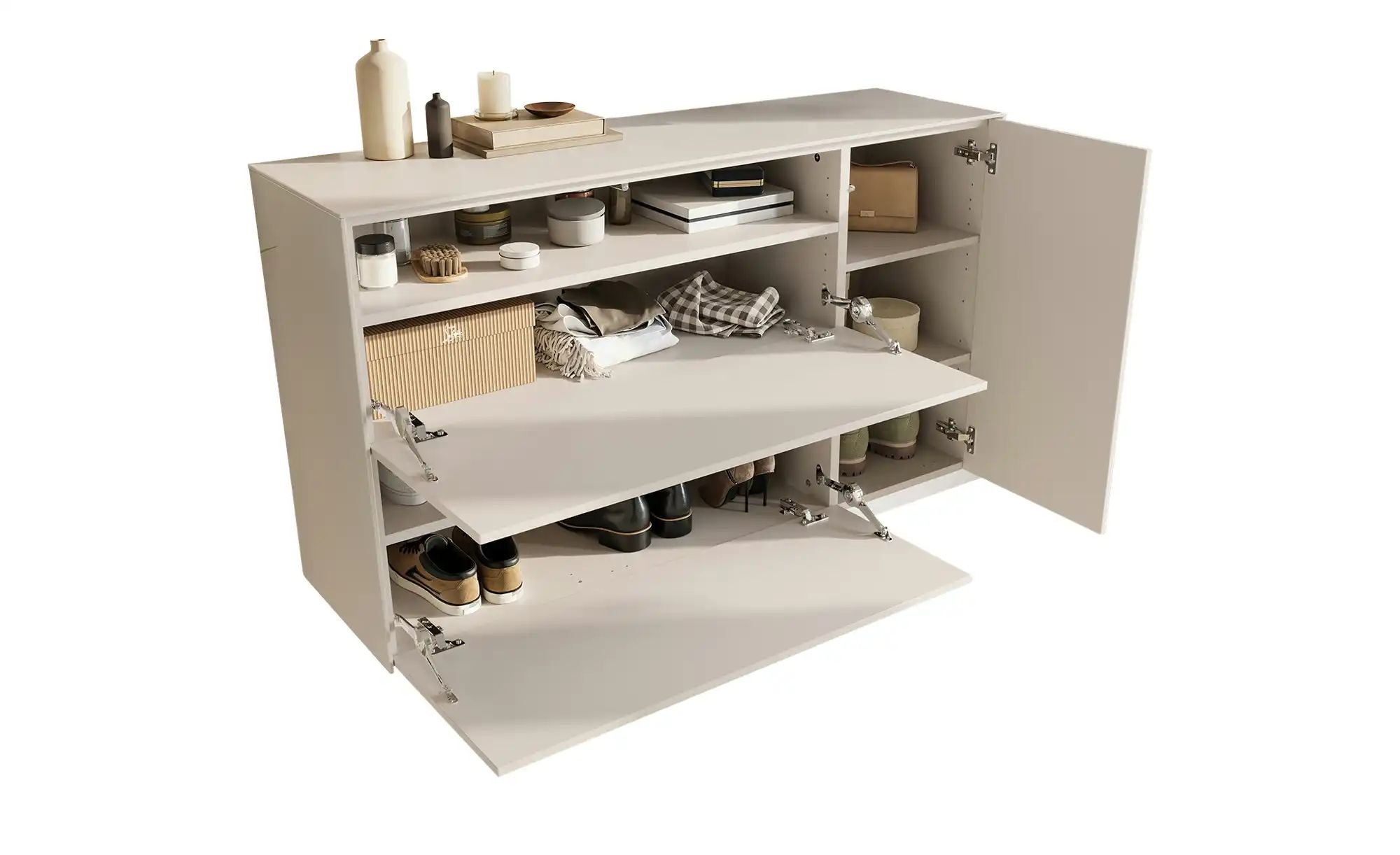 Thumbnail - uno Hängeschuhschrank Lomena ¦ beige ¦ Maße (cm): B: 137 H: 78 T: 41.0 Garderoben & Kleiderstangen > Garderoben Schuhsc...