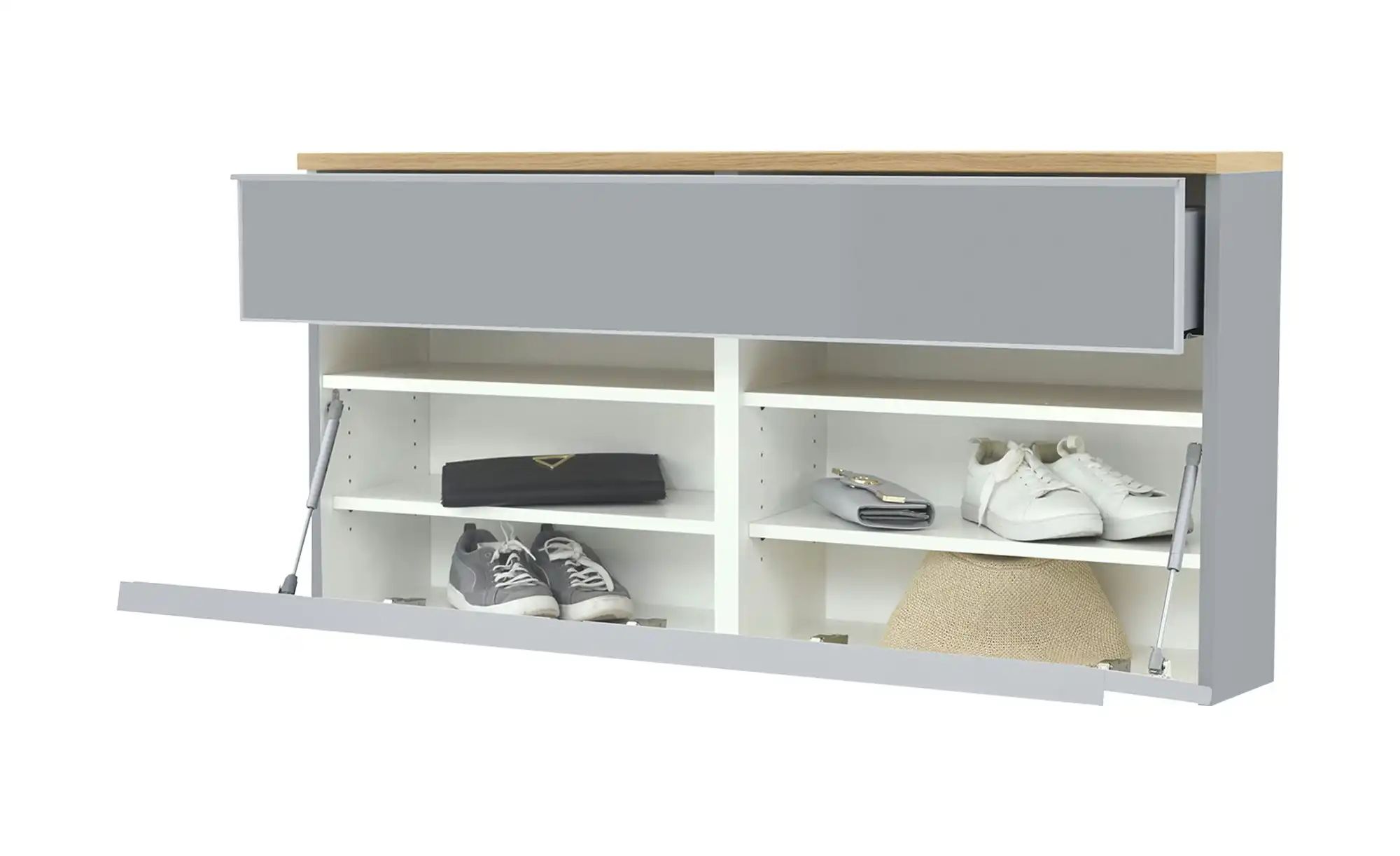 Thumbnail - Hängeschrank  Xena ¦ grau ¦ Maße (cm): B: 120 H: 61 T: 31.0 Garderoben & Kleiderstangen > Garderoben Schuhschränke - Höf...