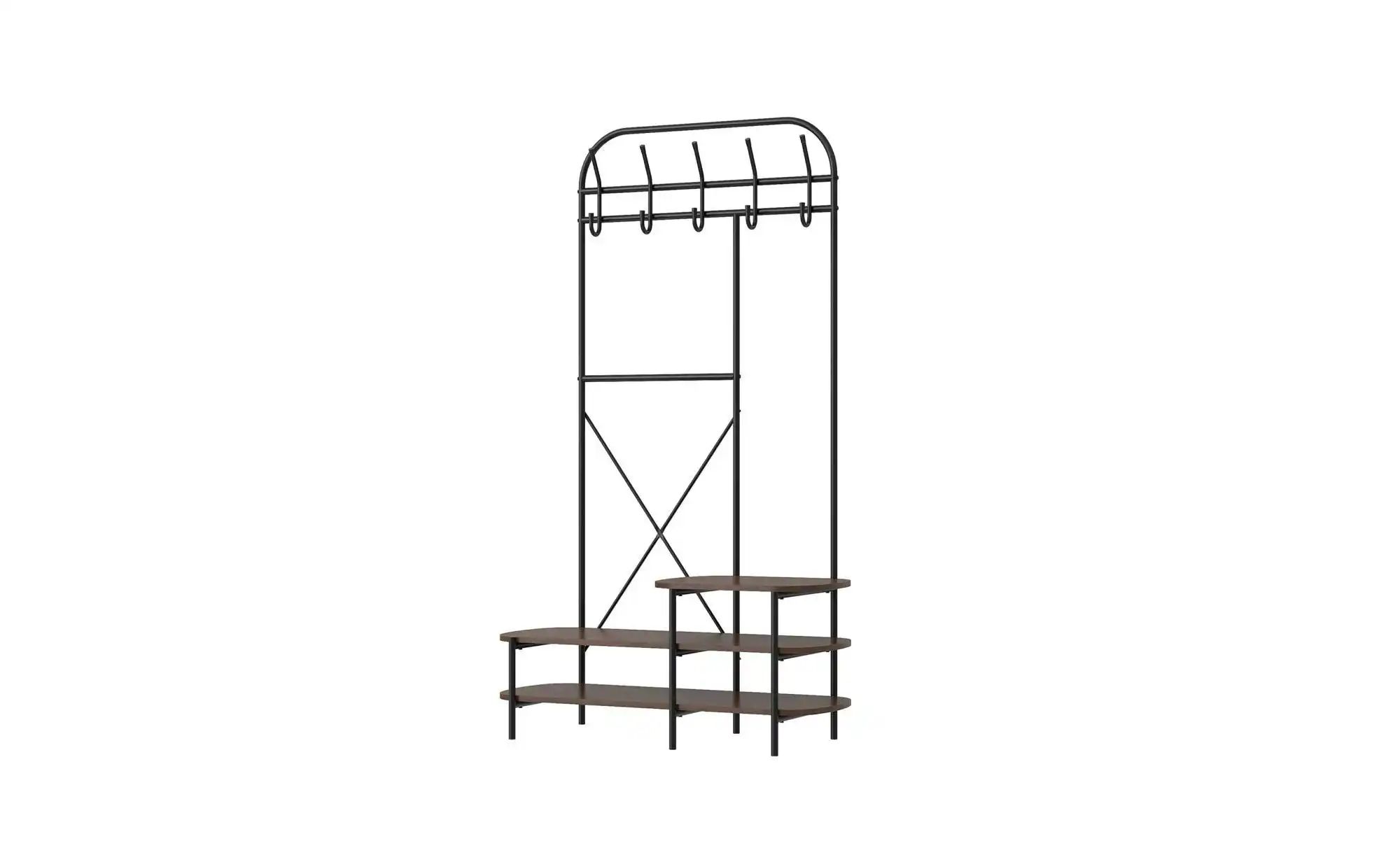 Kompaktgarderobe   ¦ holzfarben ¦ Maße (cm): B: 100 H: 165 Garderoben & Kle günstig online kaufen
