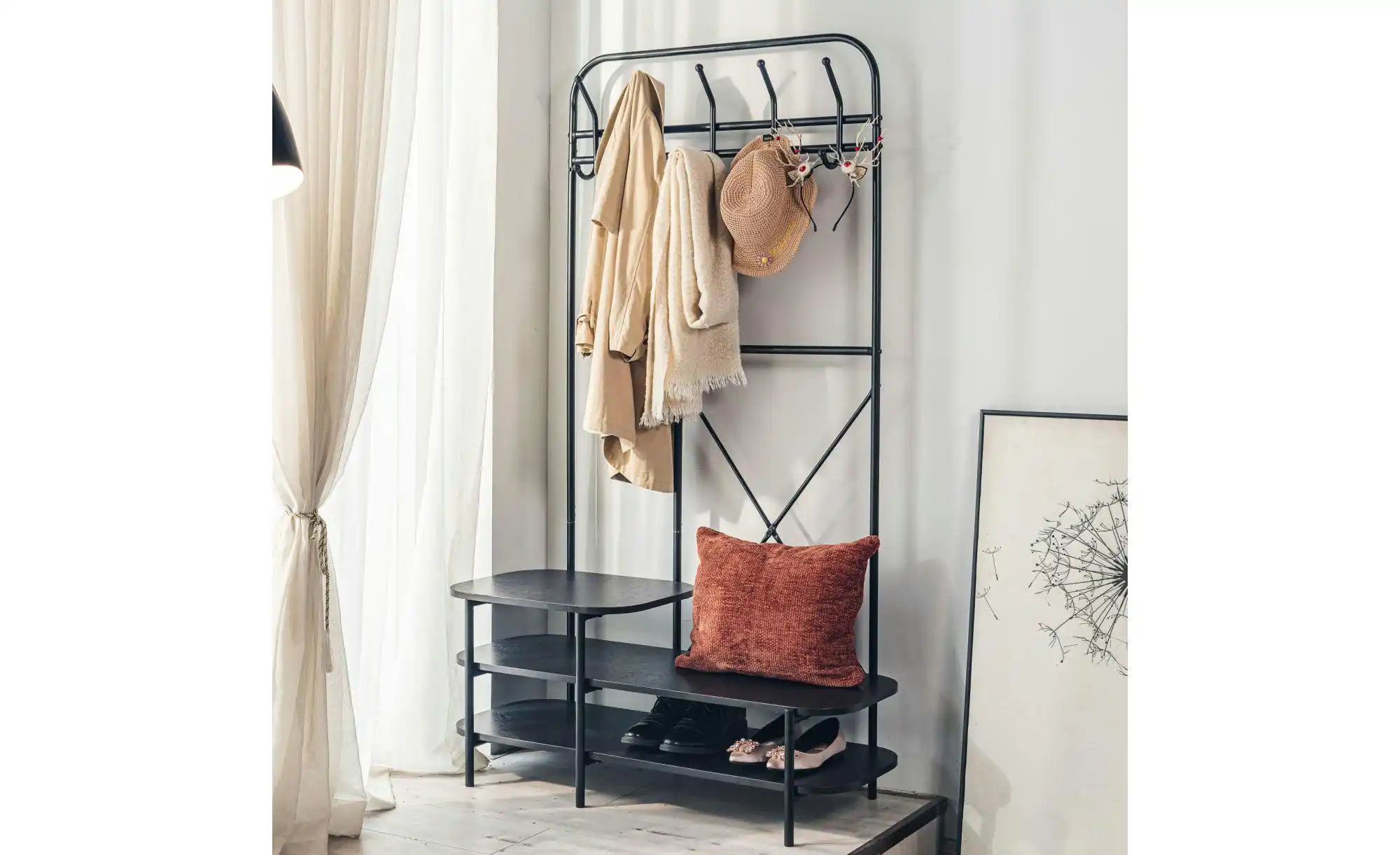 Thumbnail - Kompaktgarderobe   ¦ holzfarben ¦ Maße (cm): B: 100 H: 165 Garderoben & Kleiderstangen > Garderoben - Höffner