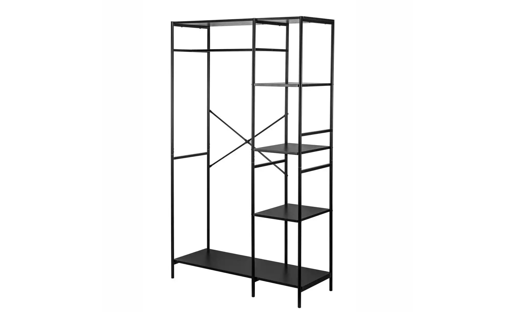 Kompaktgarderobe   ¦ schwarz ¦ Maße (cm): B: 100 H: 170 Garderoben & Kleide günstig online kaufen