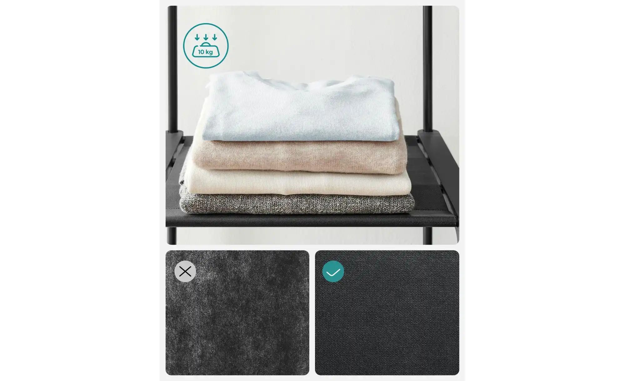 Kompaktgarderobe   ¦ schwarz ¦ Maße (cm): B: 138 H: 182 Garderoben & Kleide günstig online kaufen