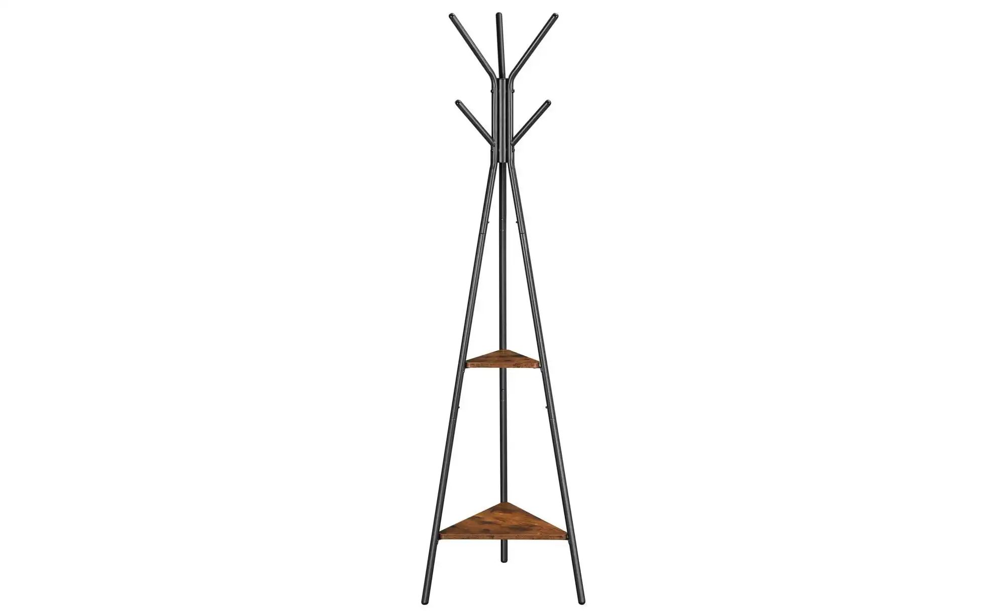 Garderobenständer   ¦ braun ¦ Holzwerkstoff,Metall ¦ Maße (cm): B: 49 H: 17 günstig online kaufen