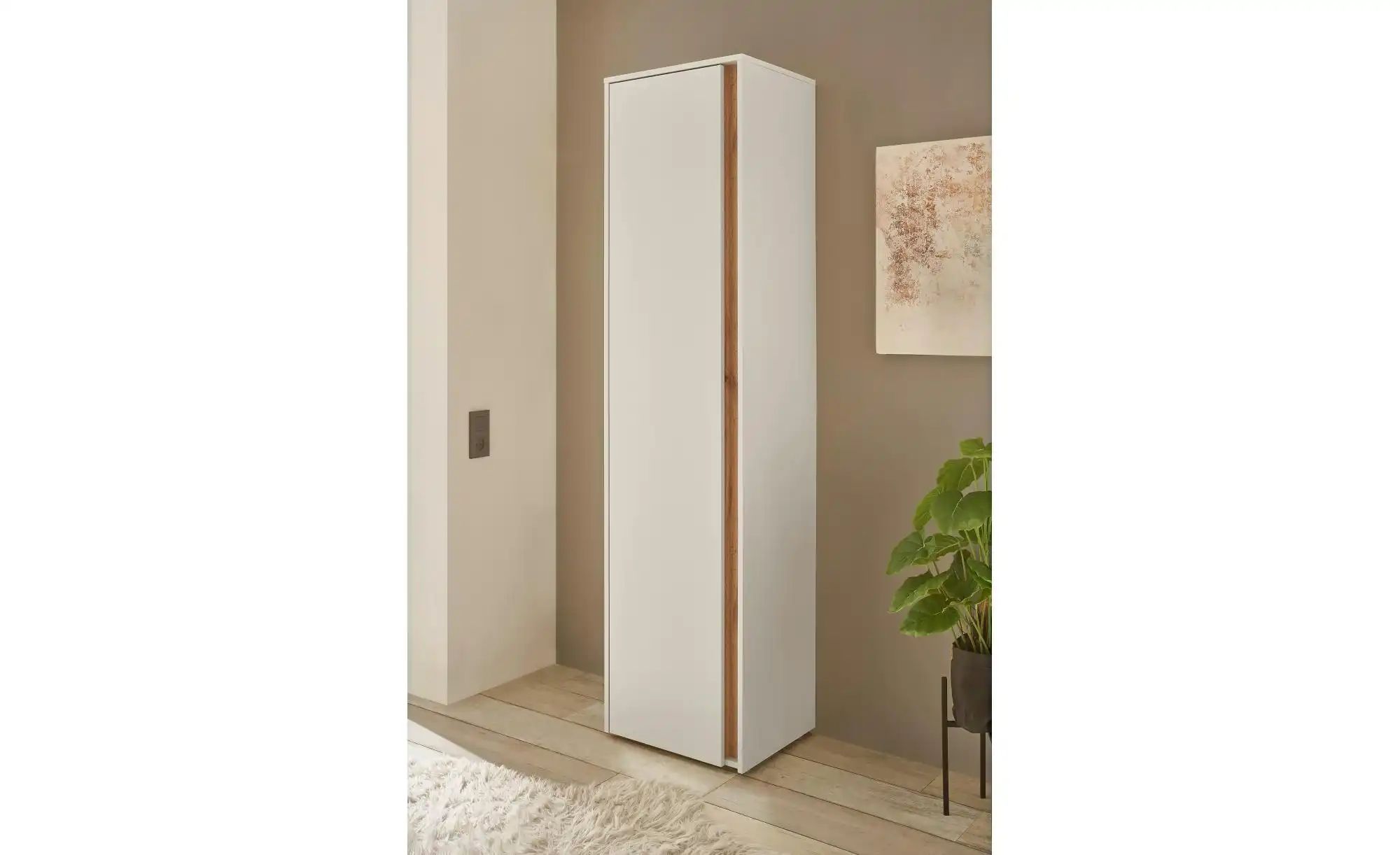 Garderobenschrank   ¦ weiß ¦ Maße (cm): B: 50 H: 200 Schränke > Dielenschrä günstig online kaufen