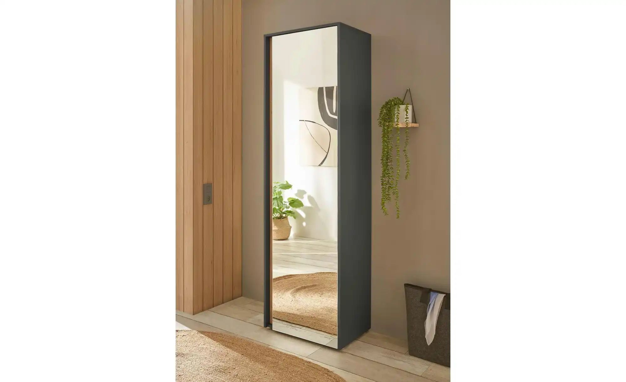 Thumbnail - Garderobenschrank   ¦ grau ¦ Maße (cm): B: 50 H: 200 Schränke > Dielenschränke - Höffner