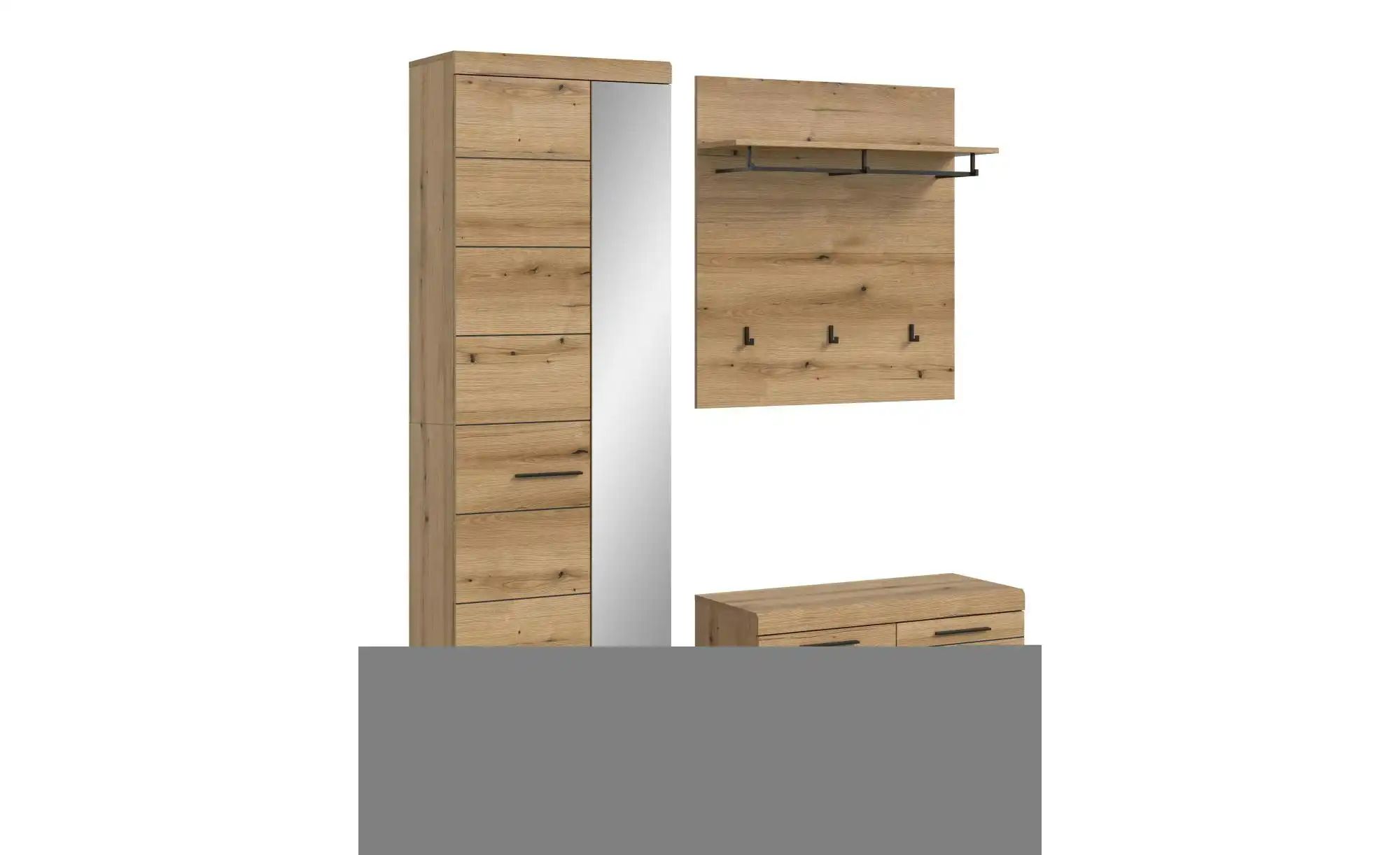 Garderobenkombination   ¦ holzfarben ¦ Maße (cm): B: 167 H: 197 Garderoben günstig online kaufen