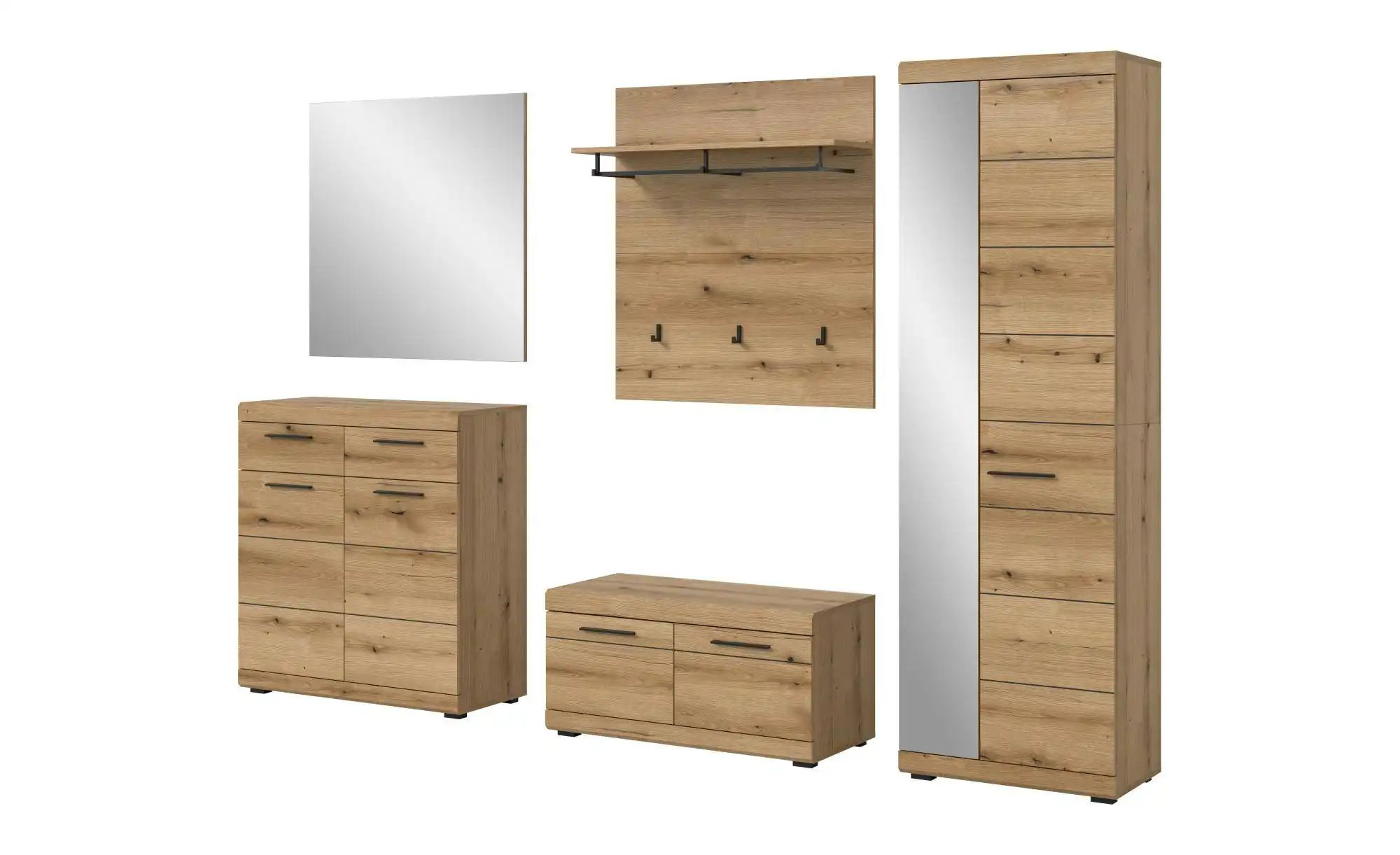 Garderobenkombination   ¦ holzfarben ¦ Maße (cm): B: 272 H: 197 Garderoben günstig online kaufen