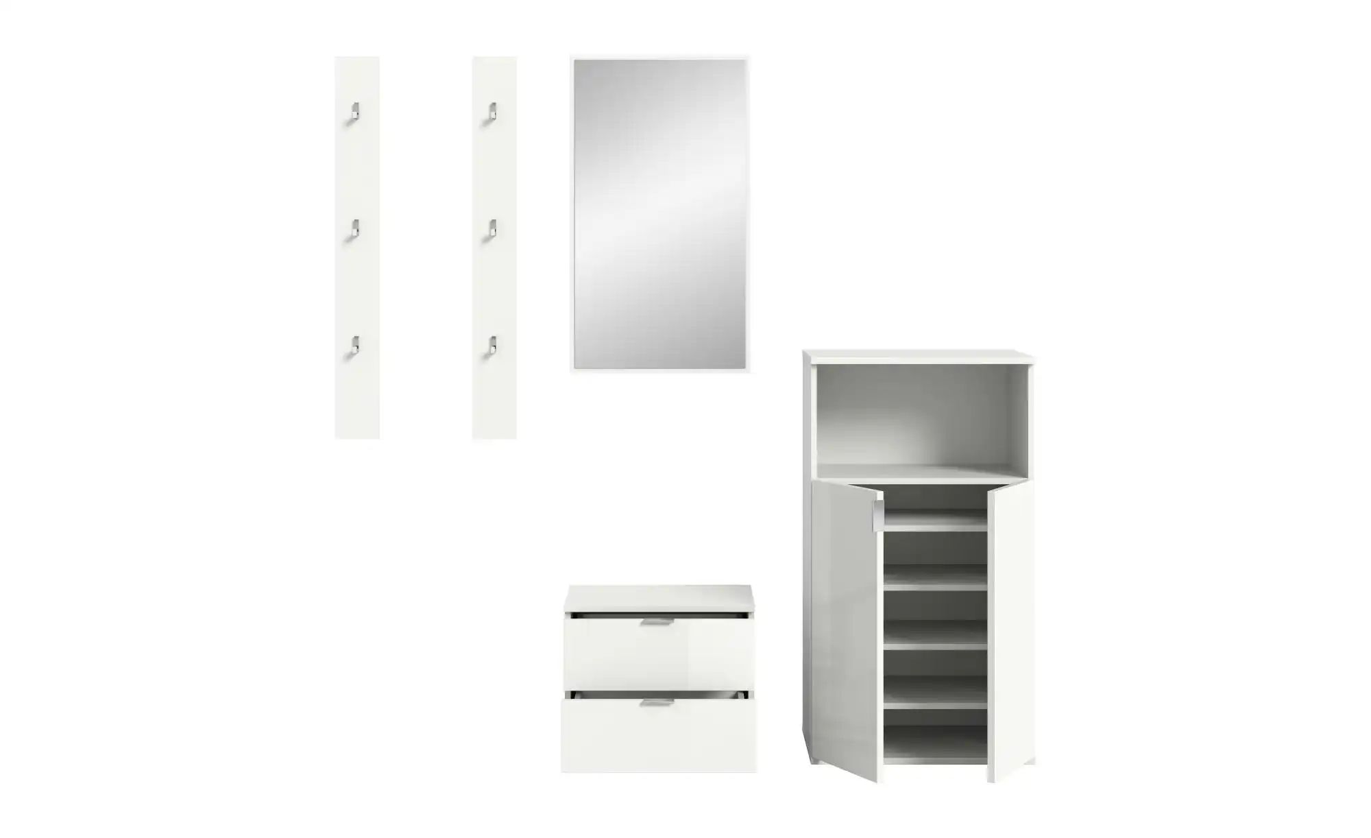 Garderobenkombination   ¦ weiß ¦ Maße (cm): B: 179 H: 191 Garderoben & Klei günstig online kaufen