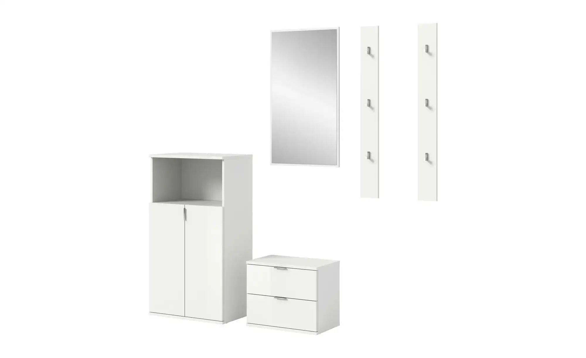 Garderobenkombination   ¦ weiß ¦ Maße (cm): B: 179 H: 191 Garderoben & Klei günstig online kaufen