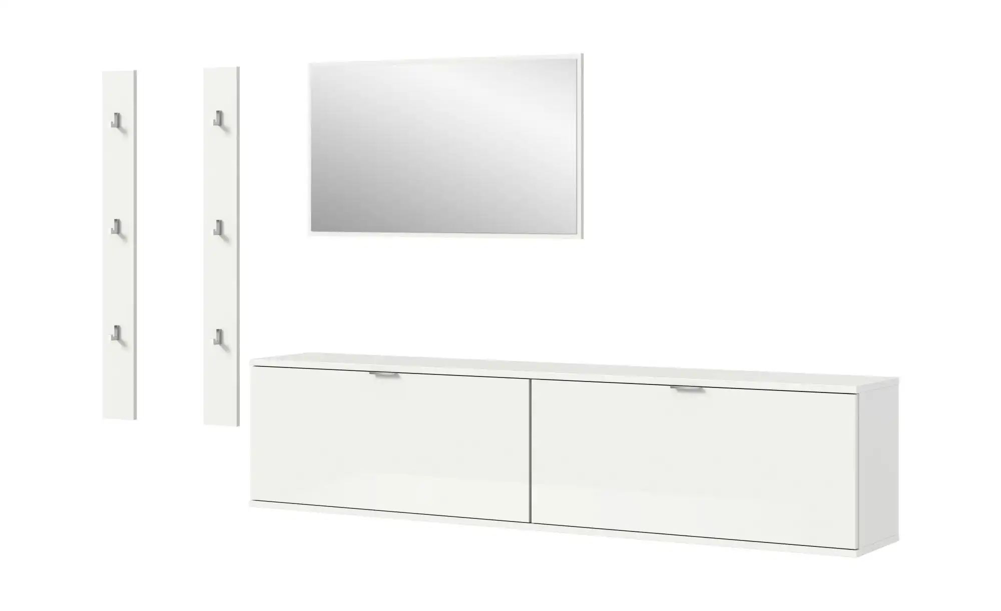 Garderobenkombination   ¦ weiß ¦ Maße (cm): B: 237 H: 191 Garderoben & Klei günstig online kaufen
