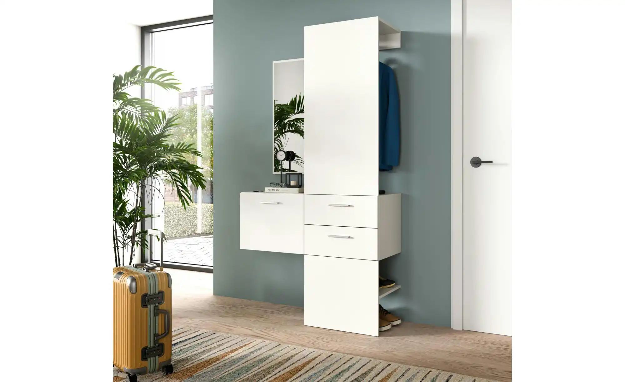 Garderobenkombination   ¦ weiß ¦ Maße (cm): B: 104 H: 190 Garderoben & Klei günstig online kaufen