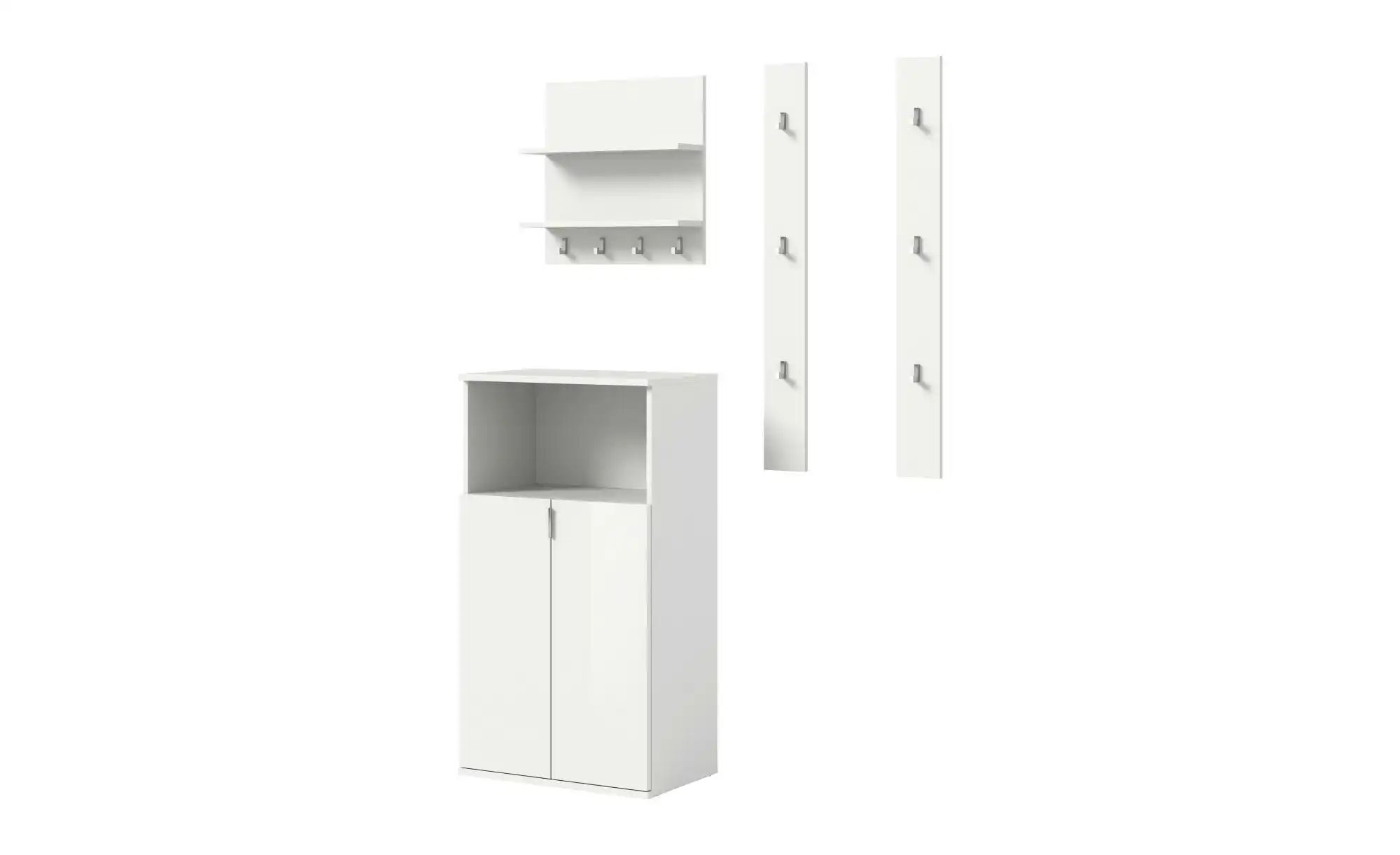 Garderobenkombination   ¦ weiß ¦ Maße (cm): B: 111 H: 191 Garderoben & Klei günstig online kaufen