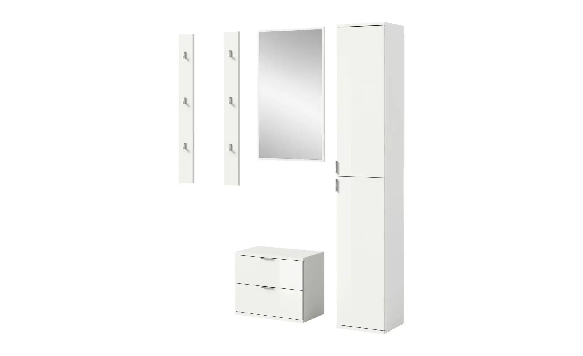 Garderobenkombination   ¦ weiß ¦ Maße (cm): B: 148 H: 191 Garderoben & Klei günstig online kaufen