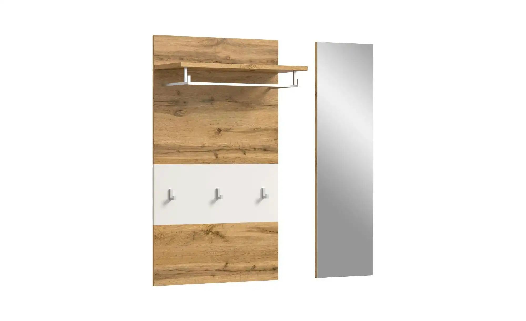 Thumbnail - Paneel mit Spiegel   ¦ holzfarben ¦ Holzwerkstoff ¦ Maße (cm): B: 90 H: 106 Garderoben & Kleiderstangen > Wandgarderoben...