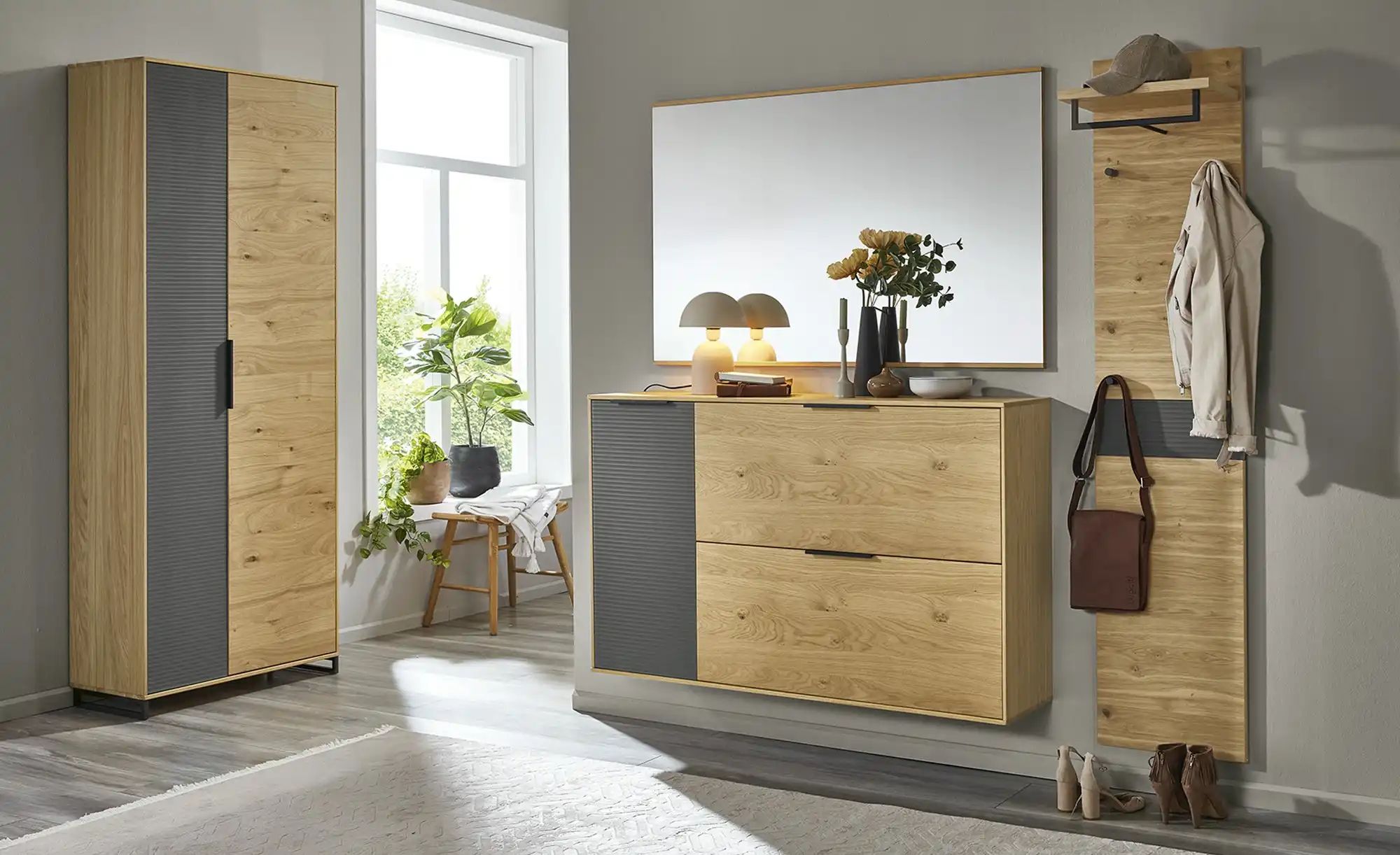 MONDO Garderobenschrank  Aralia ¦ holzfarben ¦ Maße (cm): B: 72 H: 195 T: 3 günstig online kaufen