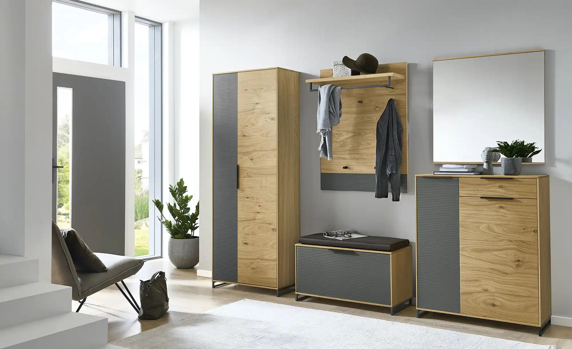 Thumbnail - MONDO Spiegel Aralia ¦ holzfarben ¦ Glas,Aluminium,Holzwerkstoff ¦ Maße (cm): B: 81 H: 82 T: 2.0 Garderoben & Kleiderst...