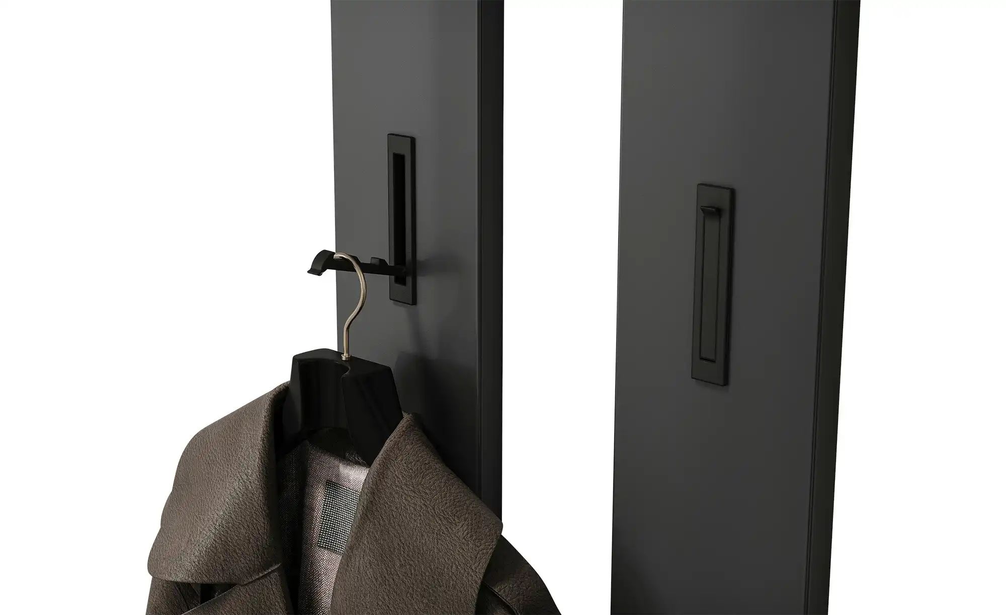 uno Garderobenpaneel  Groven ¦ grau ¦ Holzwerkstoff ¦ Maße (cm): B: 15 H: 1 günstig online kaufen