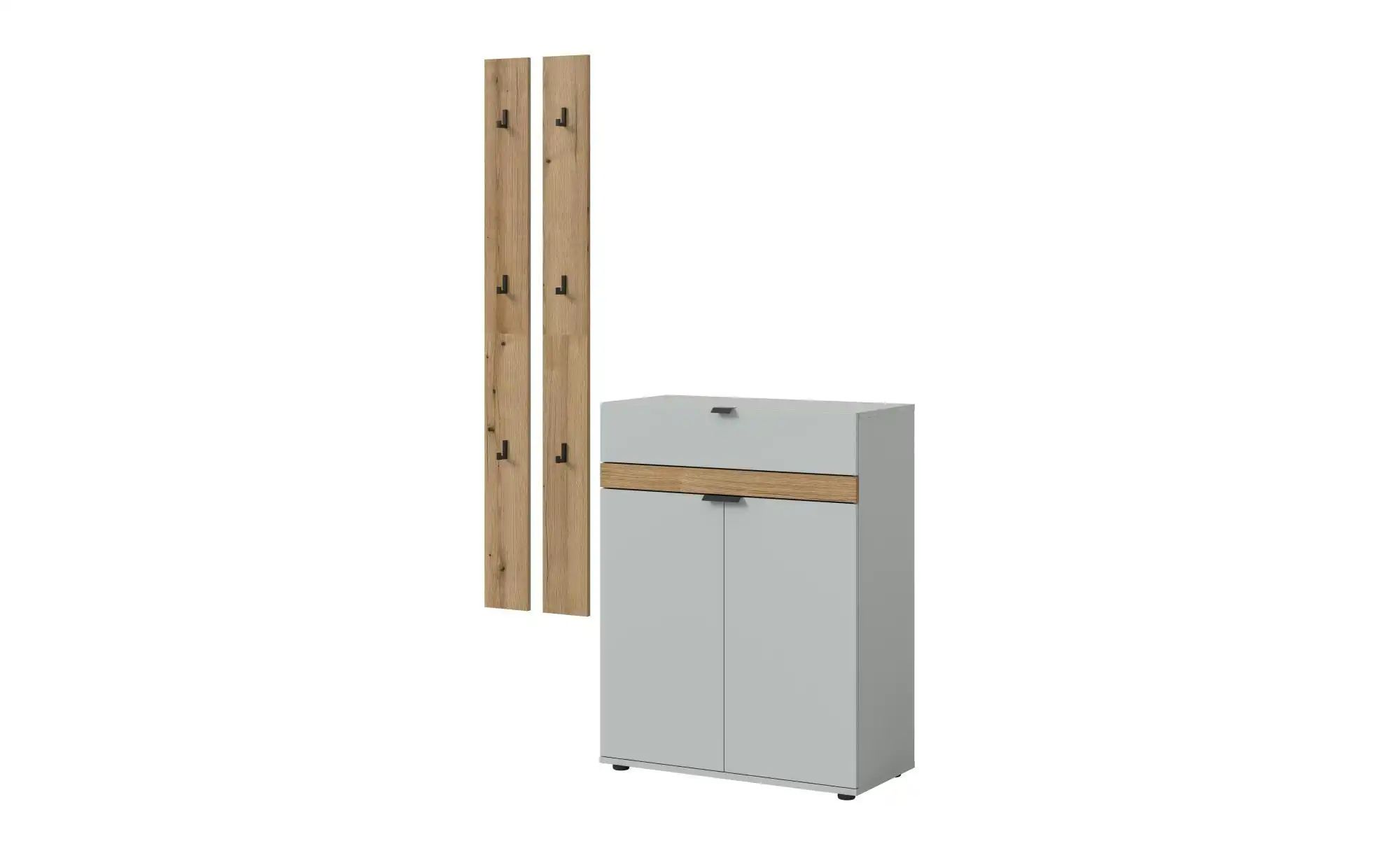 Garderobenkombination   ¦ grau ¦ Maße (cm): B: 150 H: 194 Garderoben & Klei günstig online kaufen