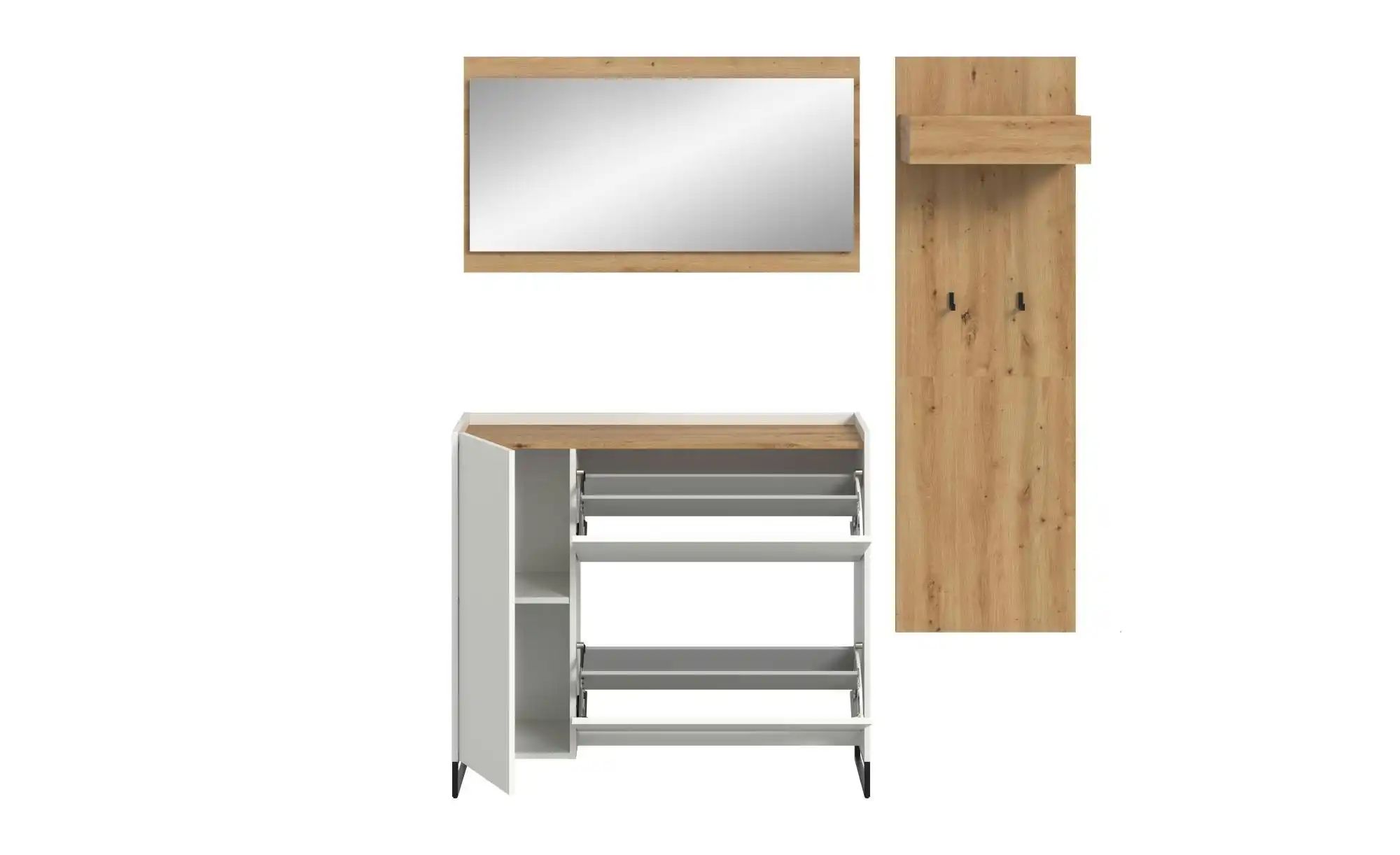 Garderobenkombination   ¦ weiß ¦ Maße (cm): B: 192 H: 175 Garderoben & Klei günstig online kaufen