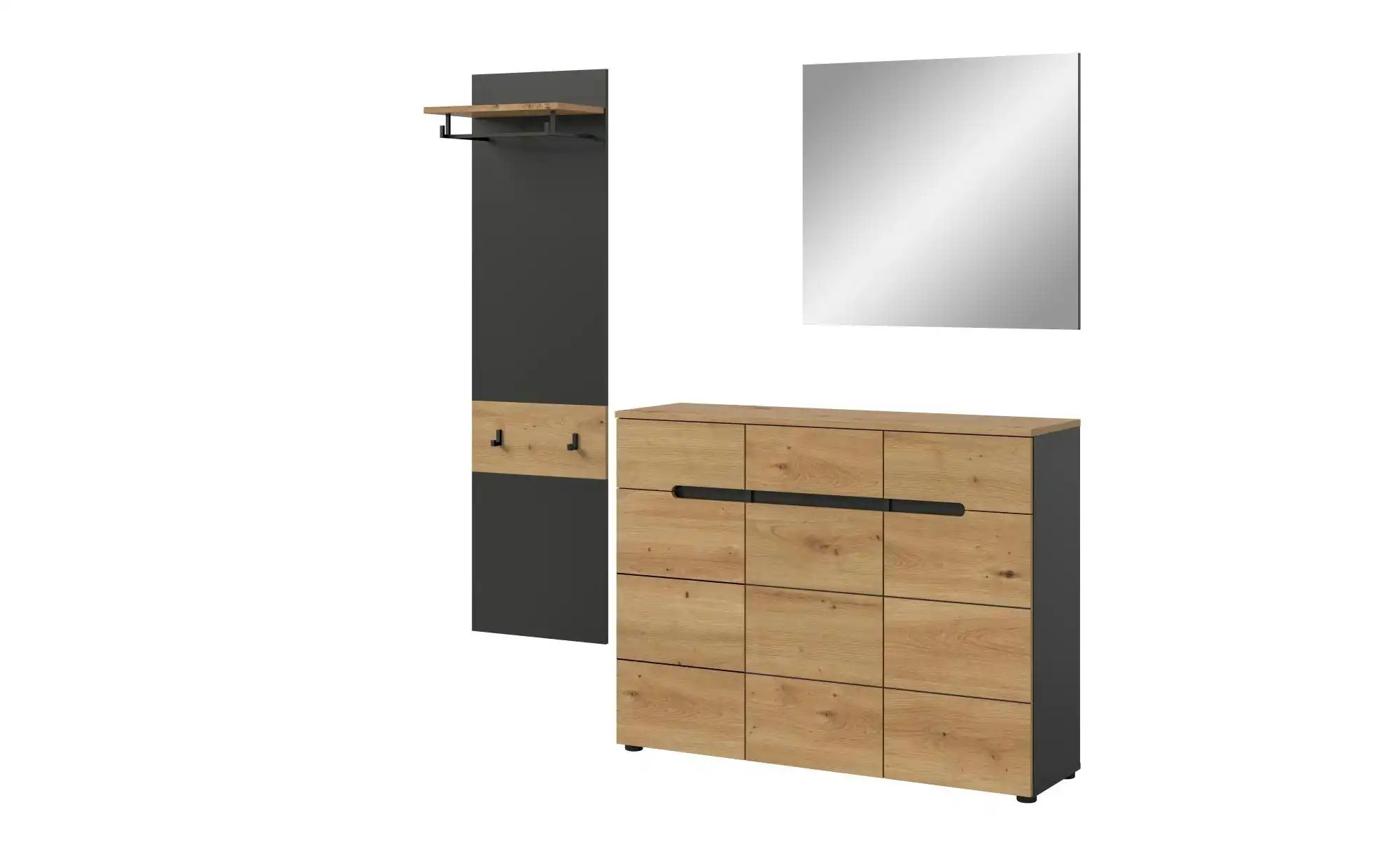 Garderobenkombination   ¦ grau ¦ Maße (cm): B: 180 H: 190 Garderoben & Klei günstig online kaufen