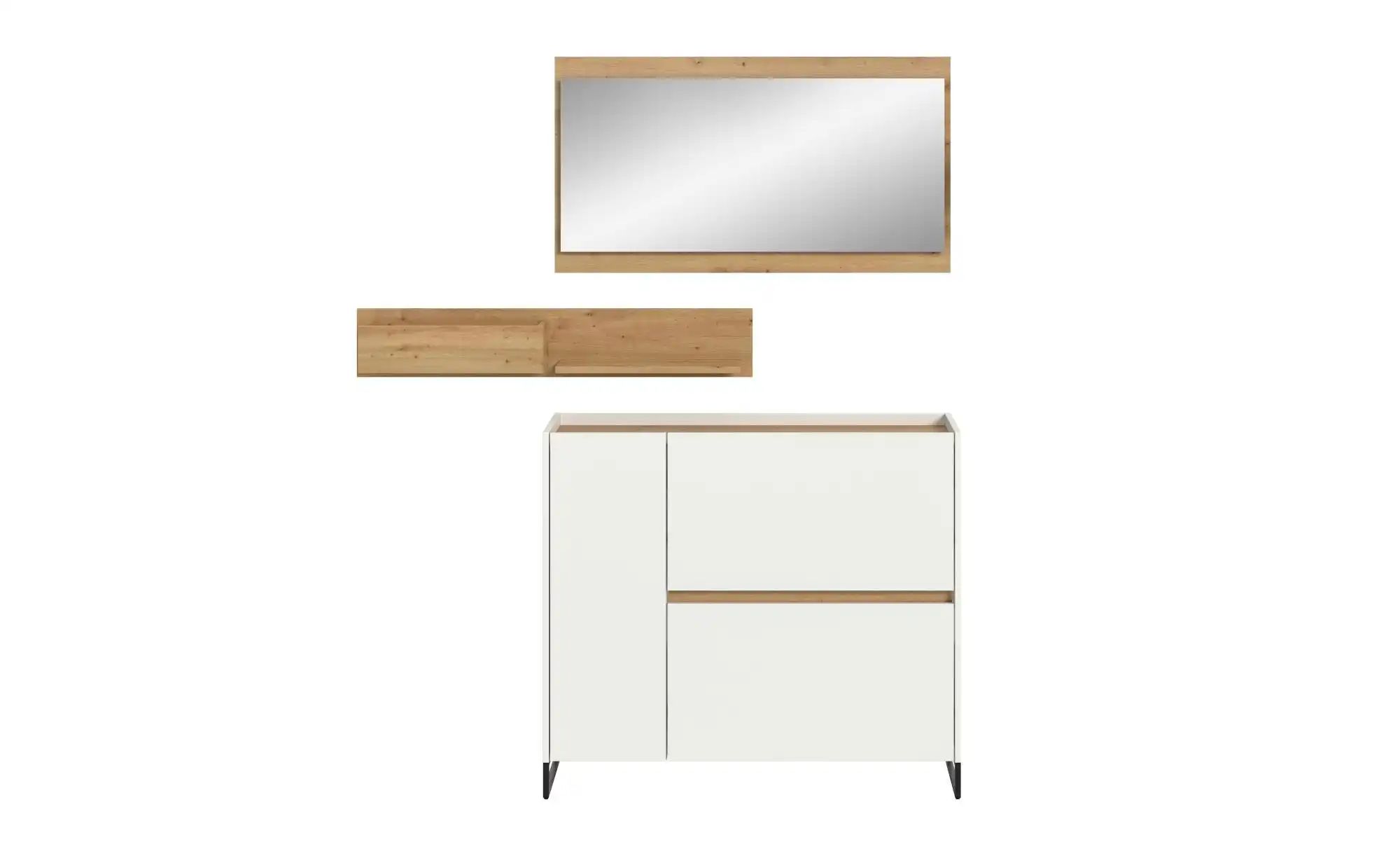 Garderobenkombination   ¦ weiß ¦ Maße (cm): B: 192 H: 140 Garderoben & Klei günstig online kaufen