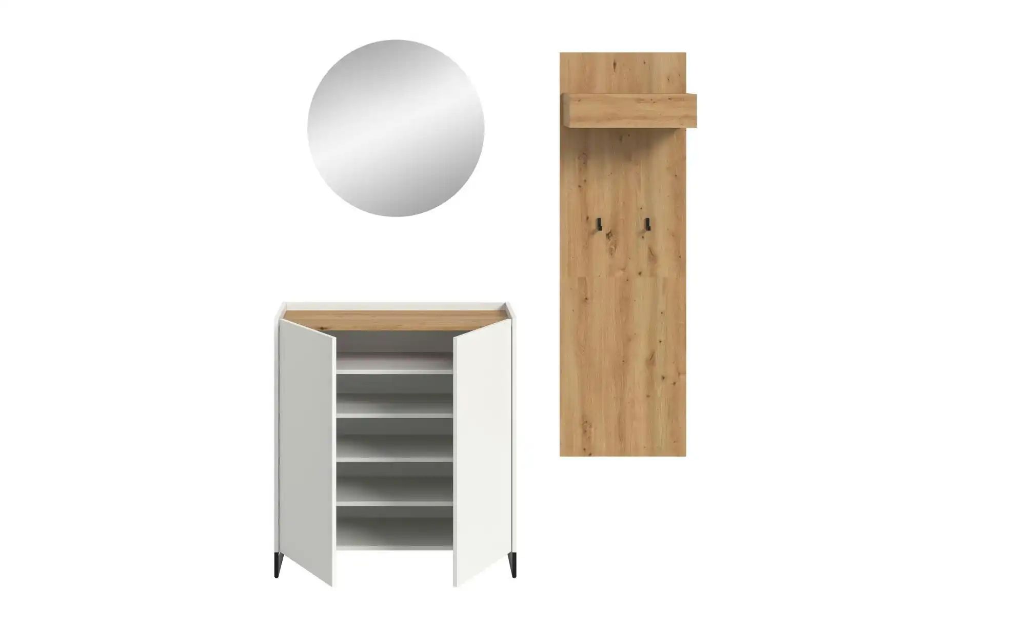 Garderobenkombination   ¦ weiß ¦ Maße (cm): B: 197 H: 175 Garderoben & Klei günstig online kaufen