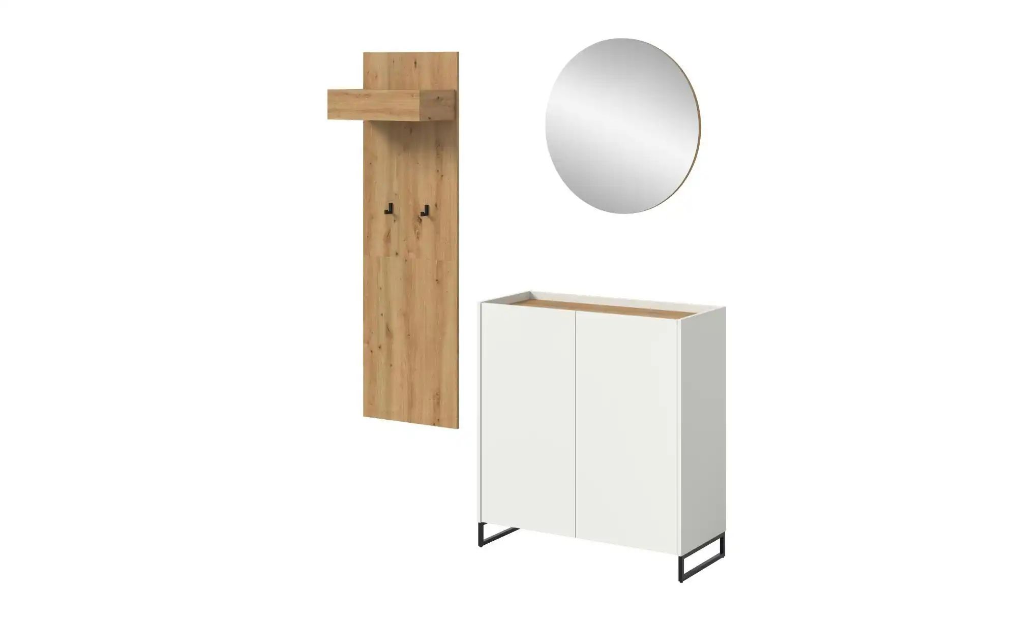 Garderobenkombination   ¦ weiß ¦ Maße (cm): B: 197 H: 175 Garderoben & Klei günstig online kaufen
