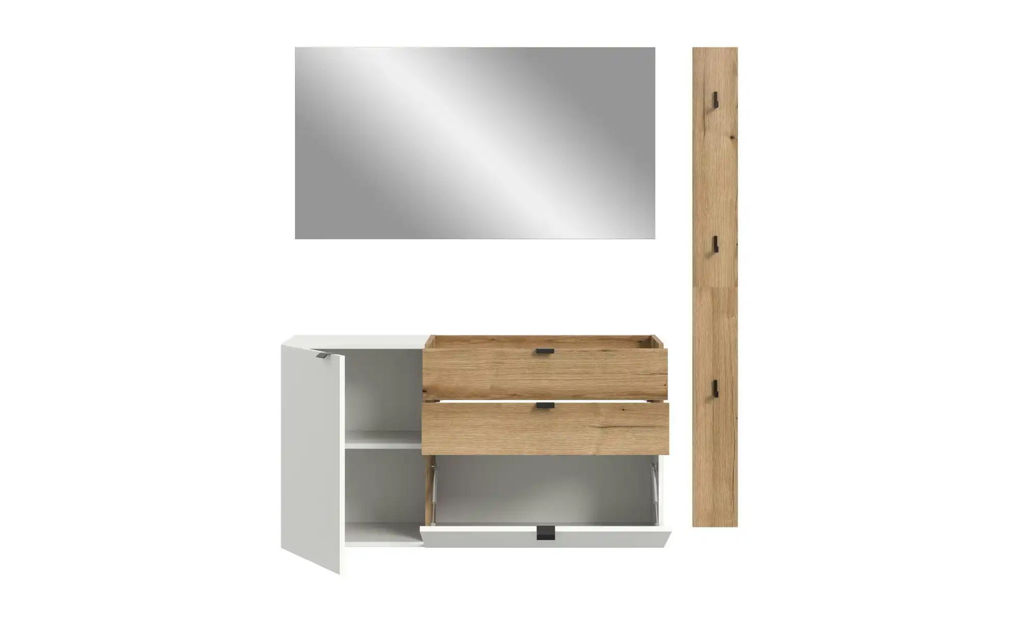 Garderobenkombination   ¦ weiß ¦ Maße (cm): B: 158 H: 194 Garderoben & Klei günstig online kaufen